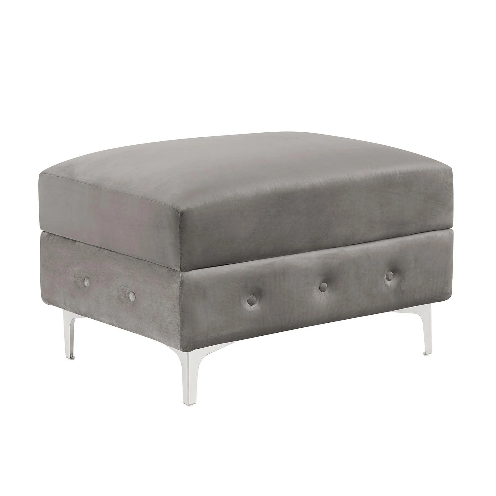Ciabattoni Gray Ottoman - Image 2