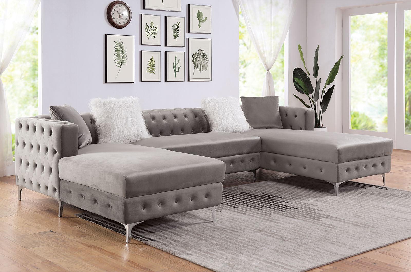 Ciabattoni Sectional In Gray - Image 2
