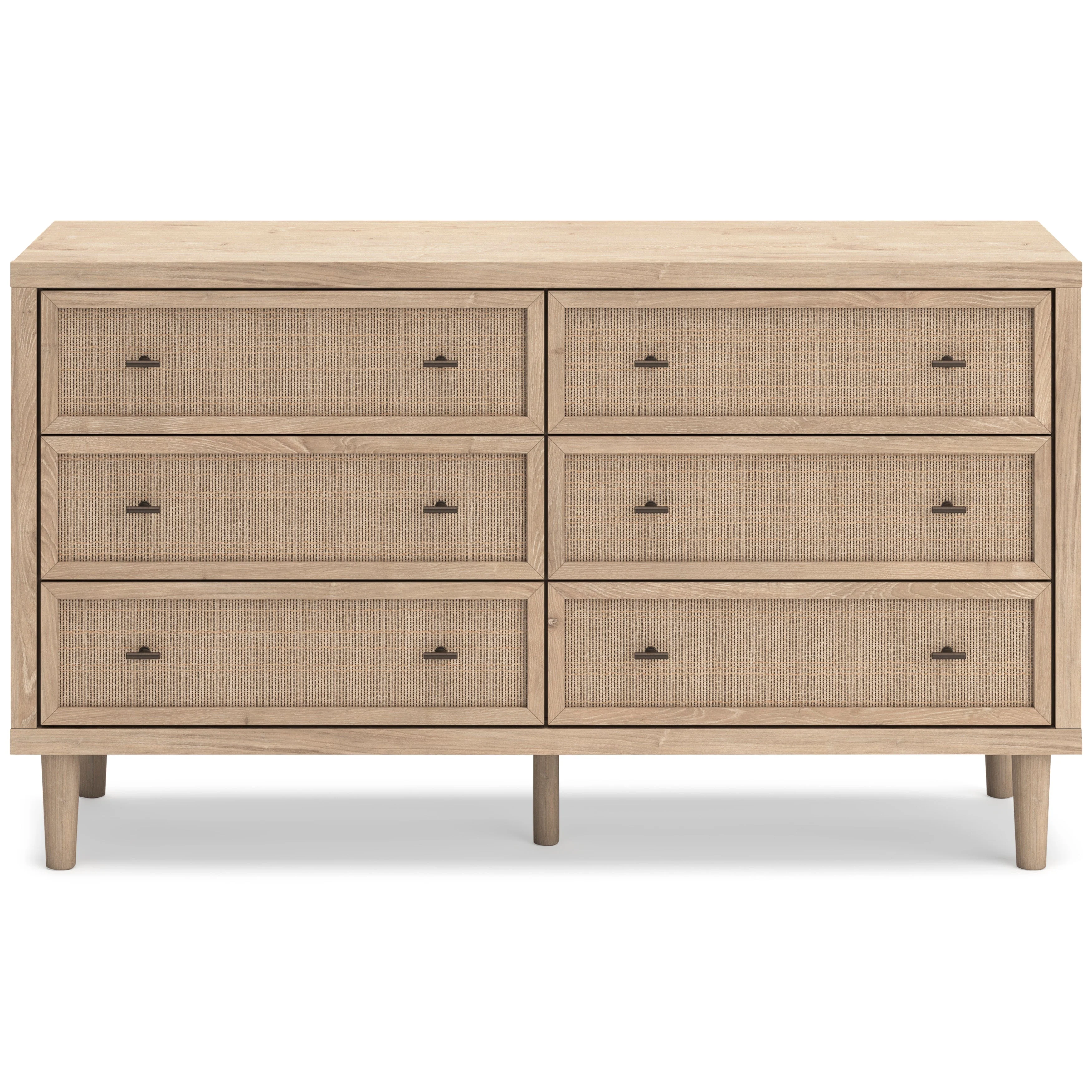 Cielden Soft Gray/Tan Upholstered Platform Bedroom Set - Image 15