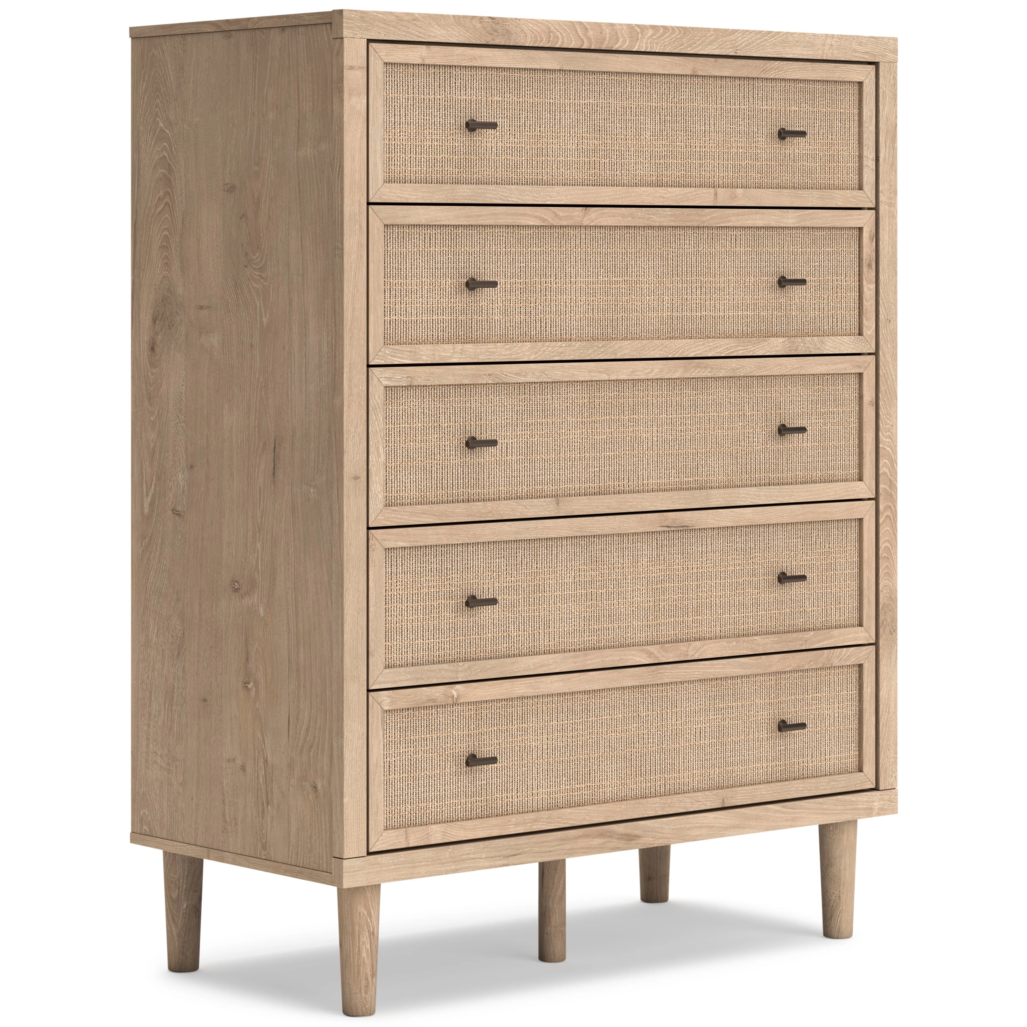 Cielden Soft Gray/Tan Upholstered Platform Bedroom Set - Image 19
