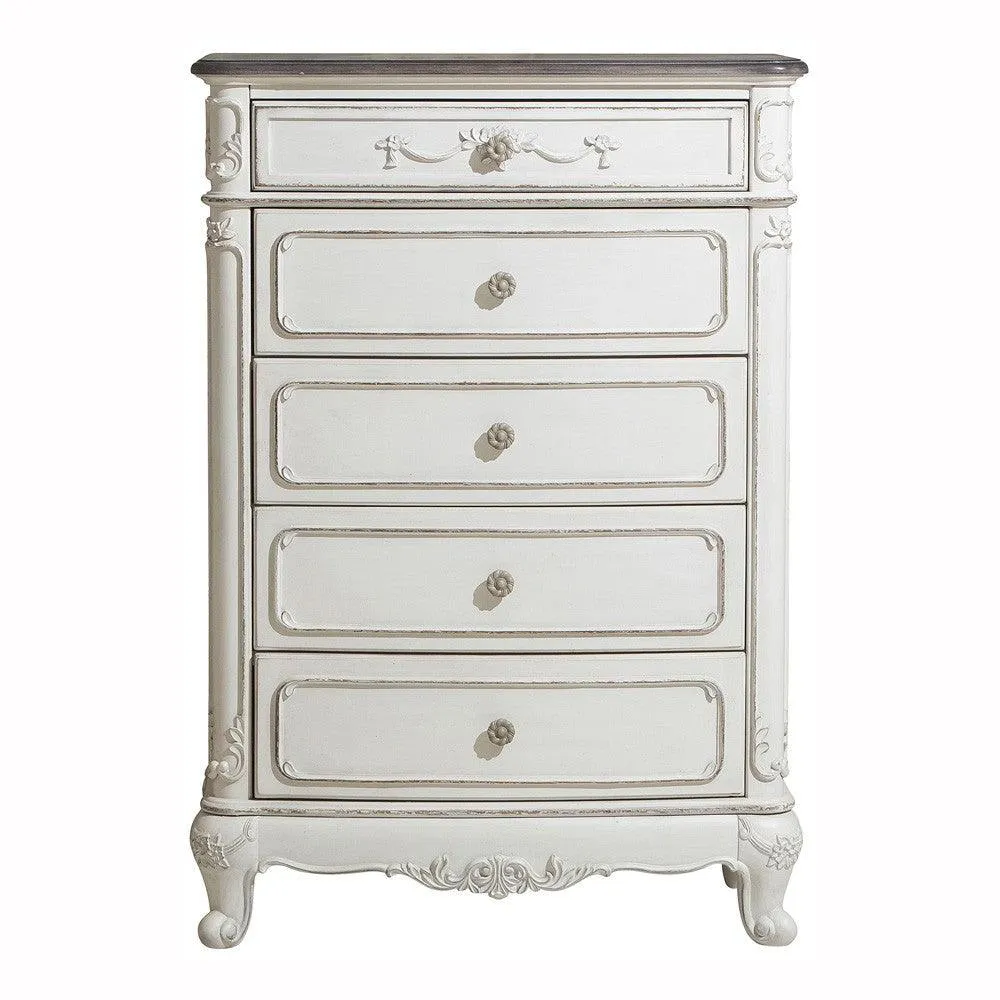 Cinderella Antique White Chest - Image 4