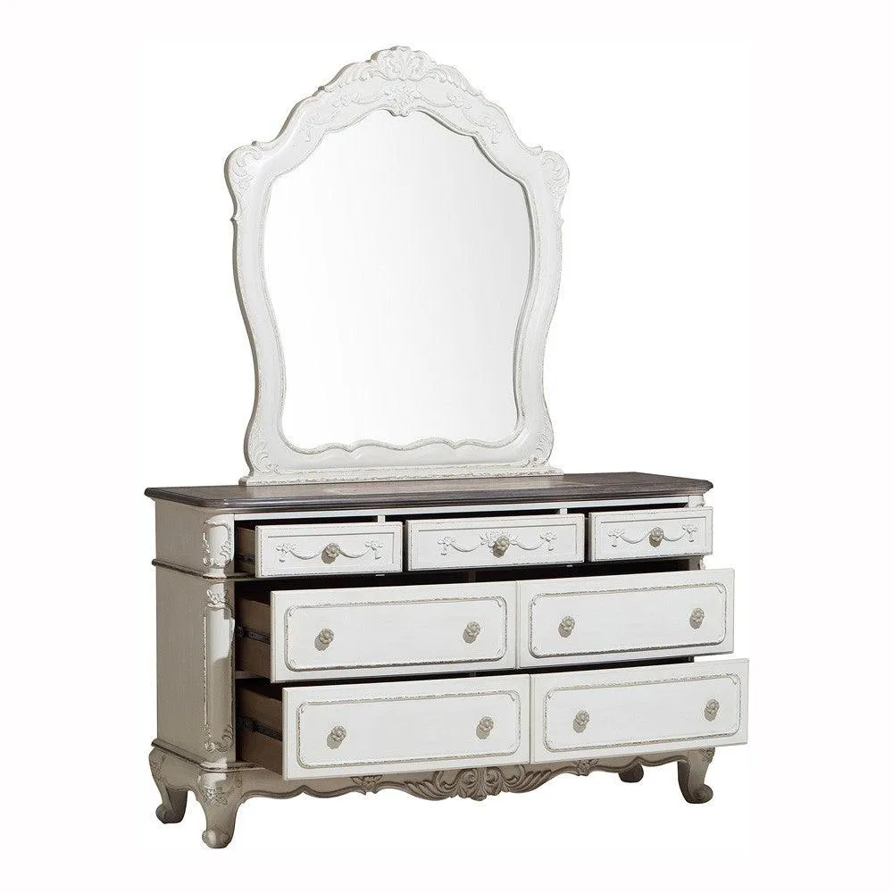 Cinderella Antique White Poster Youth Bedroom Set - Image 12