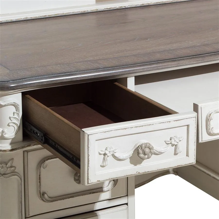 Cinderella Antique White Writing Desk - Image 2