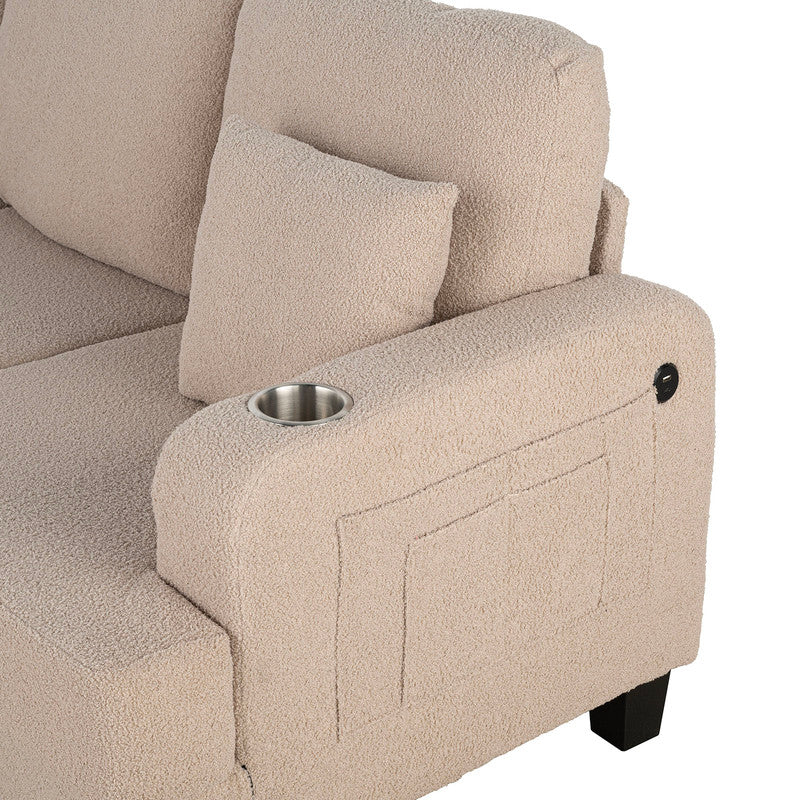 Cinderford Beige Sofa & Loveseat - Image 5