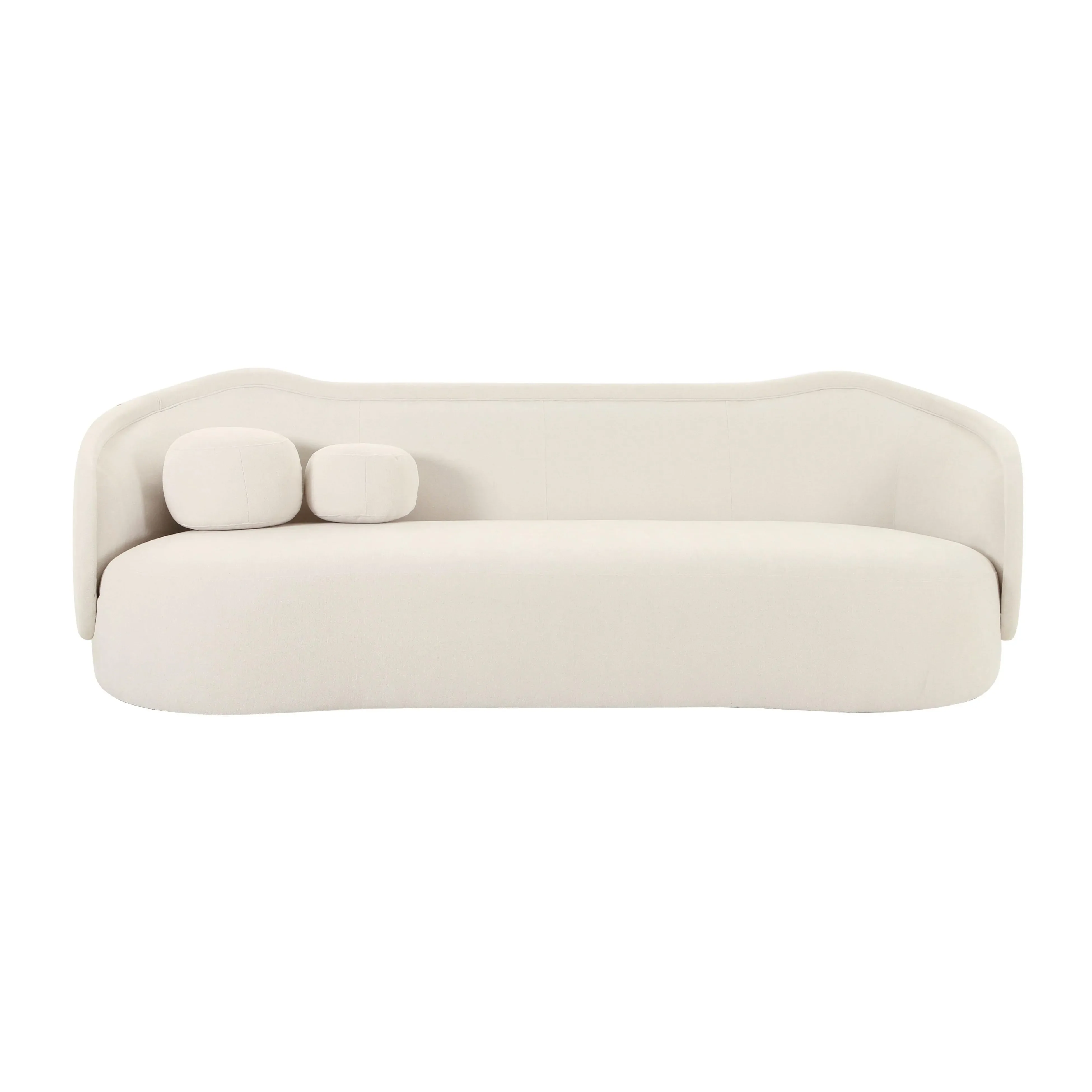 Circe Textured Velvet Sofa - Image 3