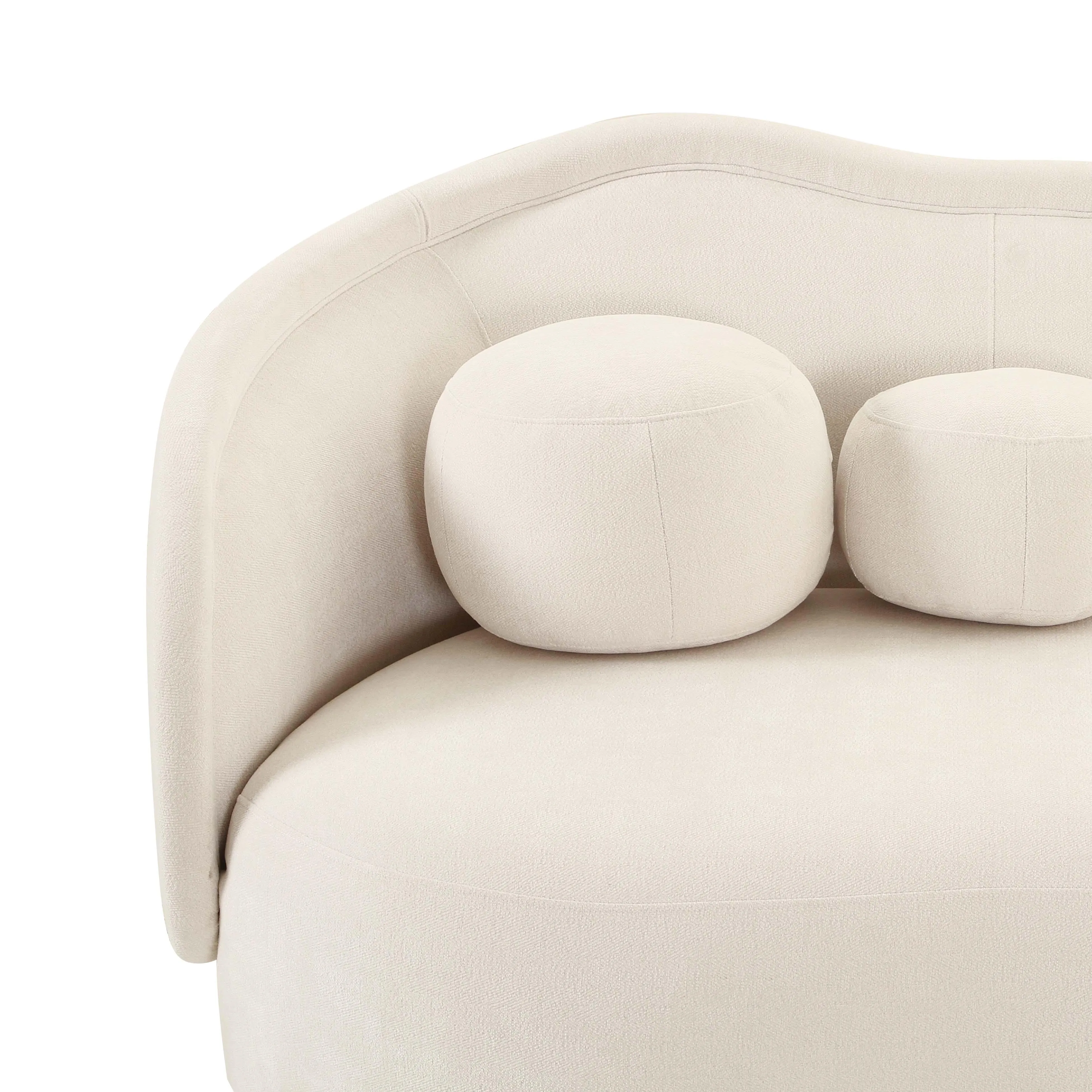 Circe Textured Velvet Sofa - Image 5