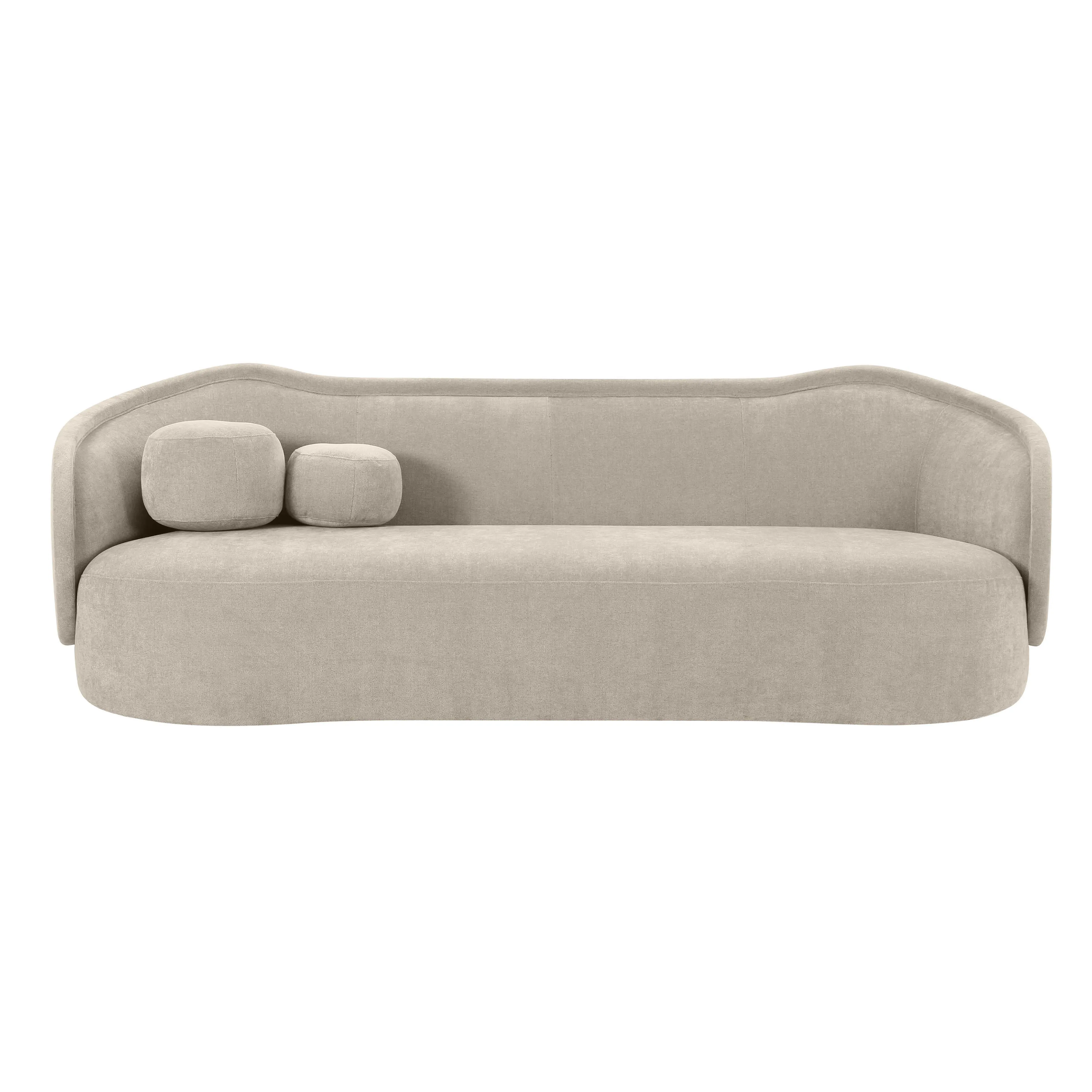 Circe Textured Velvet Sofa - Image 9