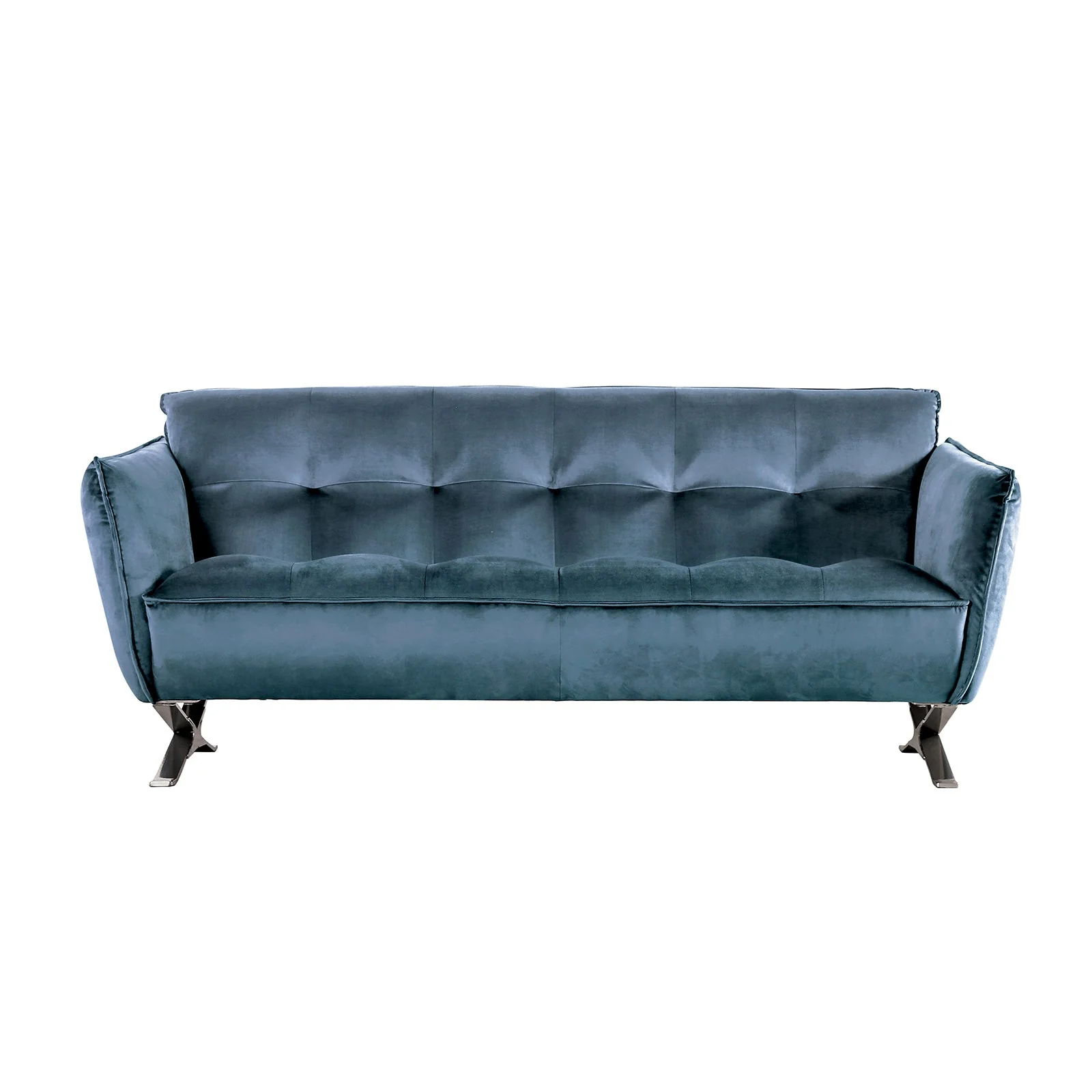 Civellutino Teal Upholstery Living Room Set - Image 4