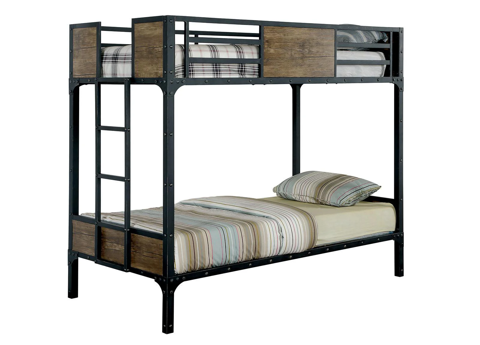 Clapton Black Twin/Twin Bunk Bed - Image 3