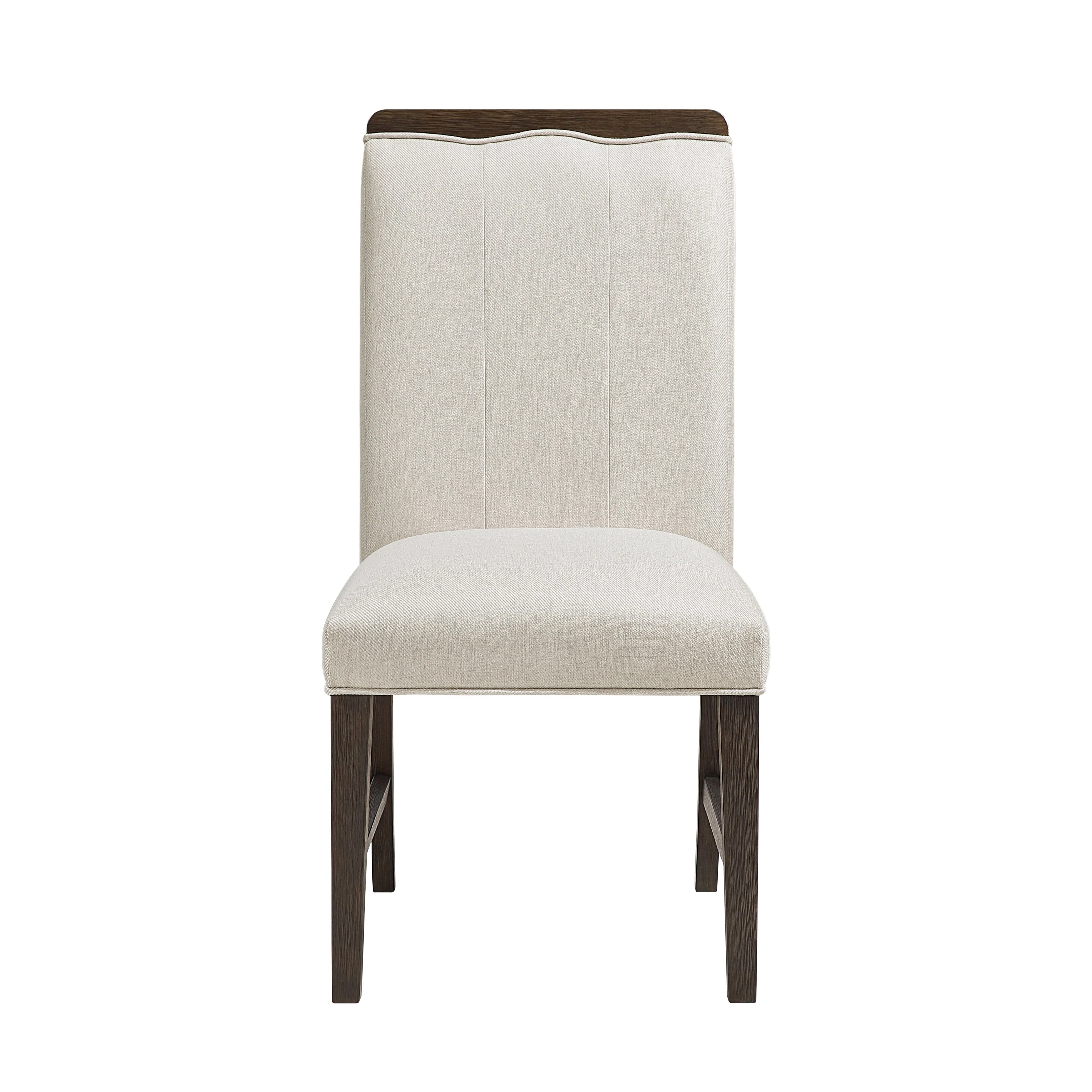 Clara Brown & Beige 85" Rectangular Dining Room Set - Image 14