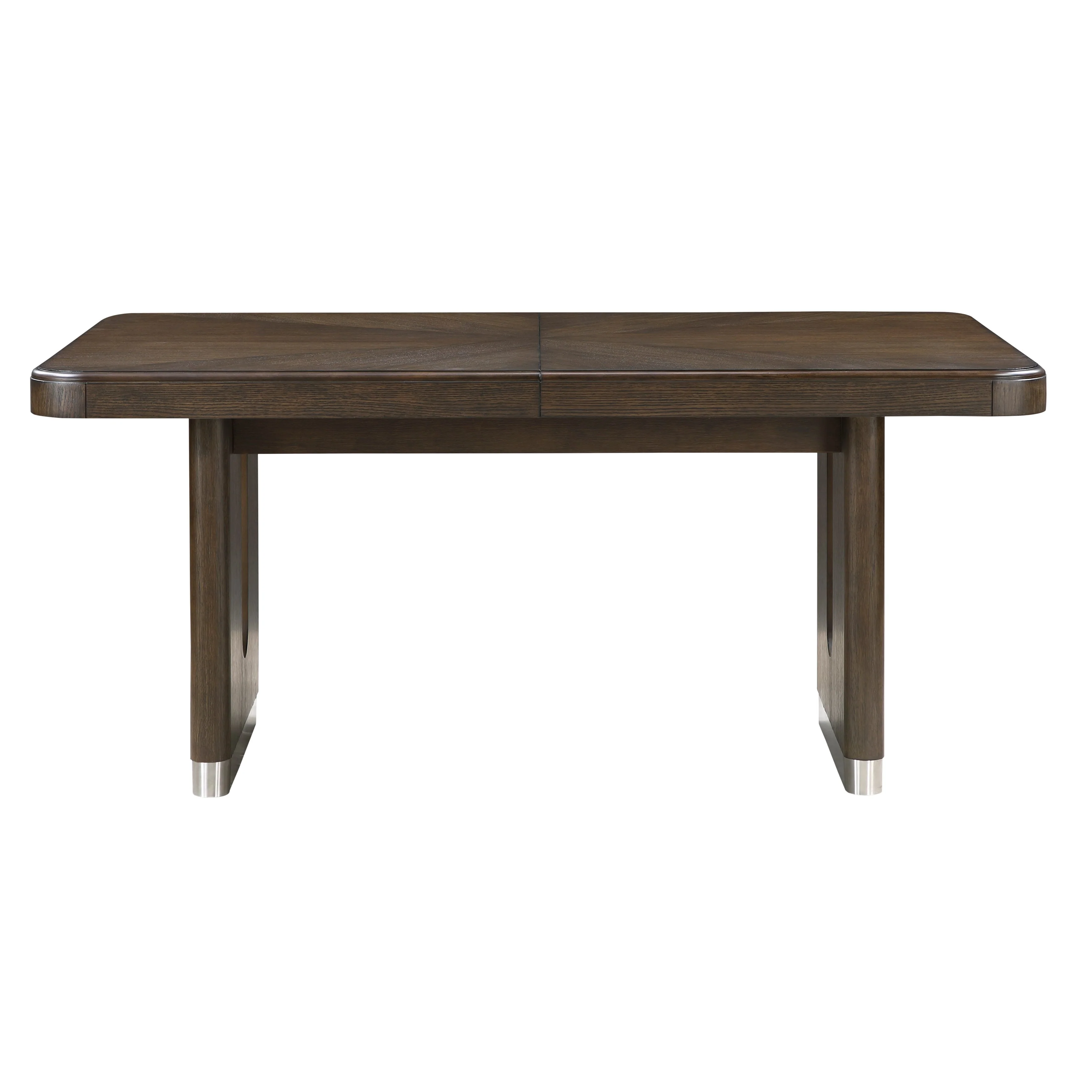 Clara Brown & Beige 85" Rectangular Dining Room Set - Image 6