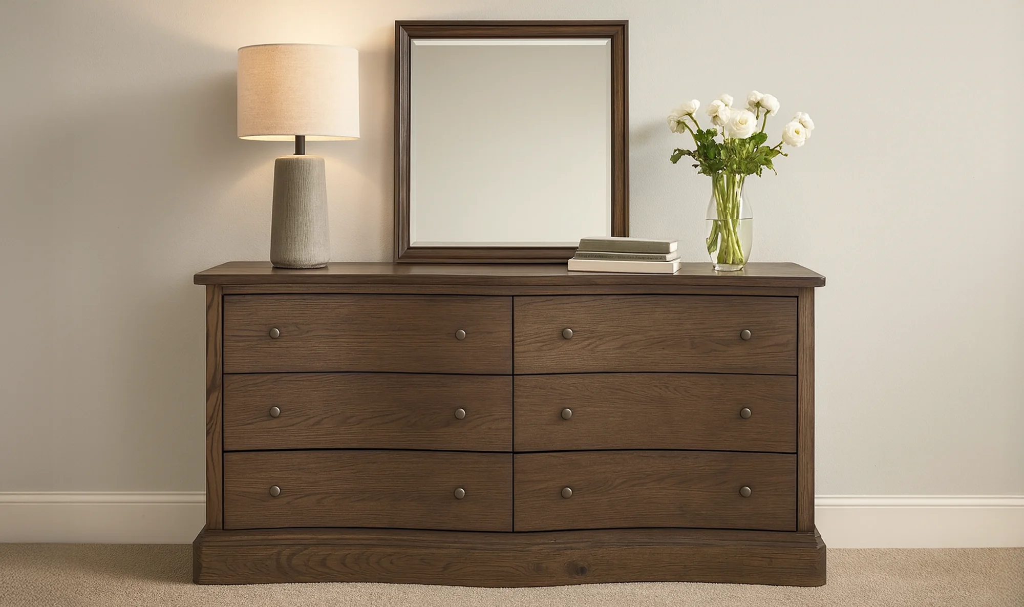 Clarence 6 Drawer Dresser Warm Brown - Image 3