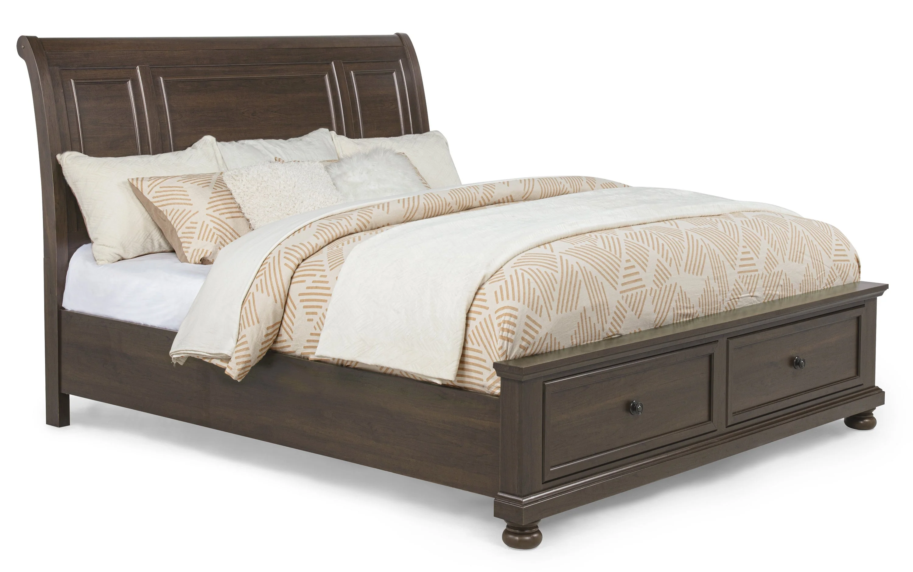 Claribelle Brown Storage Sleigh Bedroom Set - Image 3