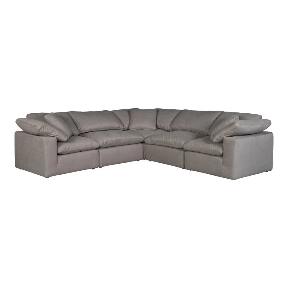 Clay Classic L-Shaped Modular Sectional Light Grey - Image 3