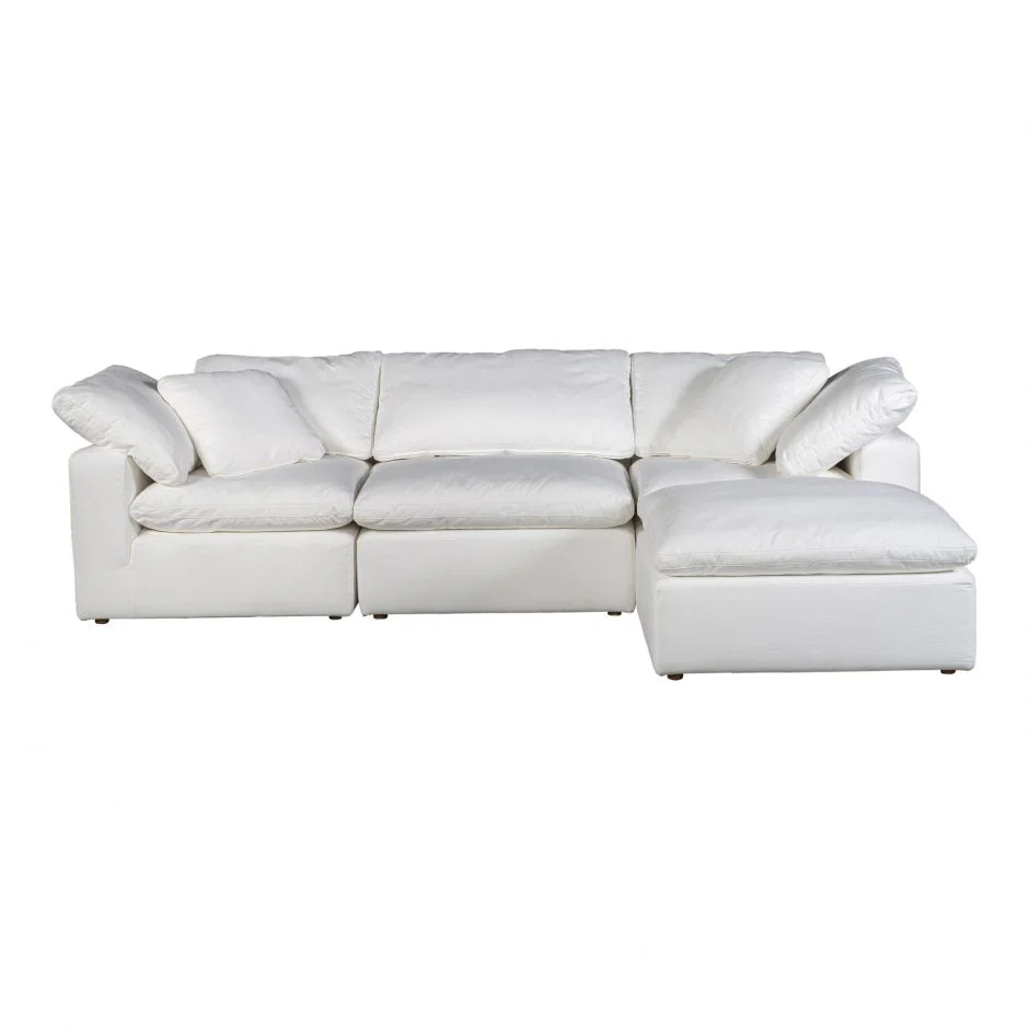 Clay Lounge Modular Sectional Cream White