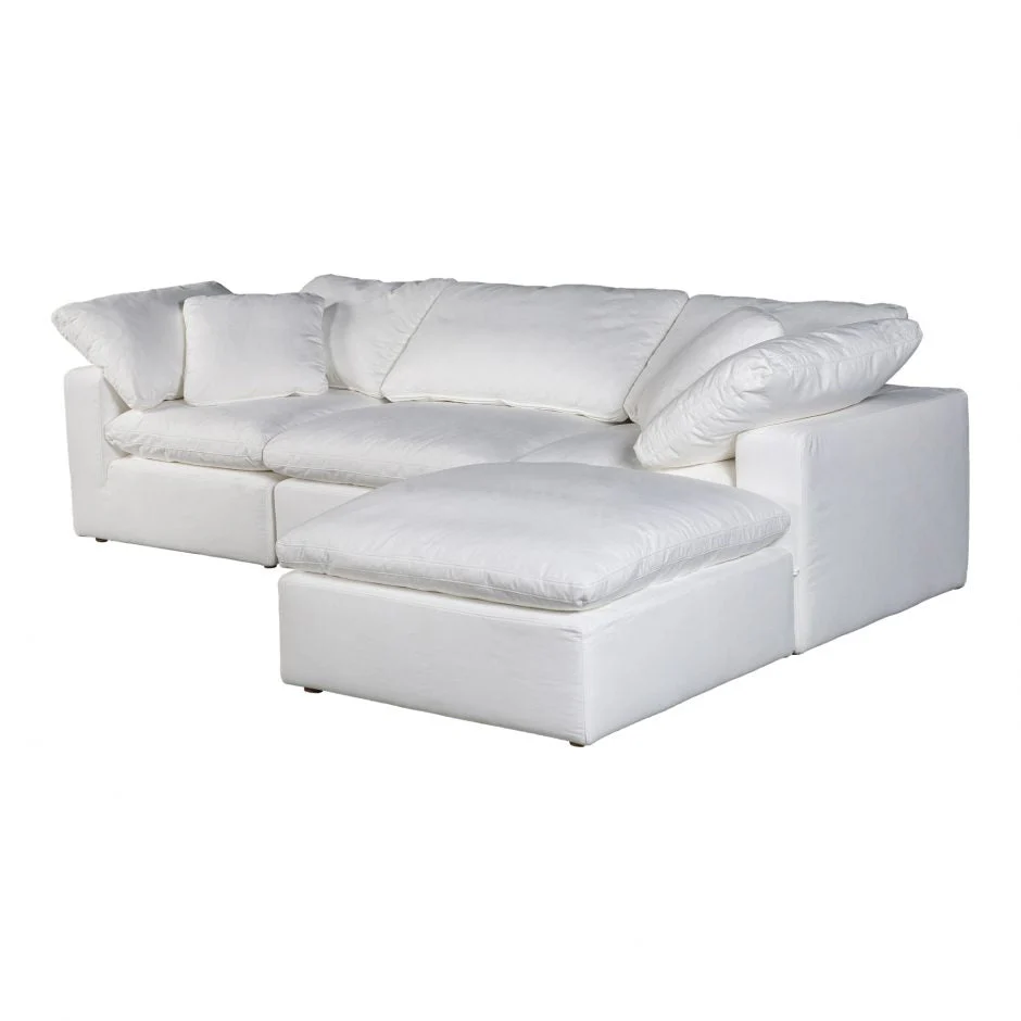 Clay Lounge Modular Sectional Cream White - Image 2