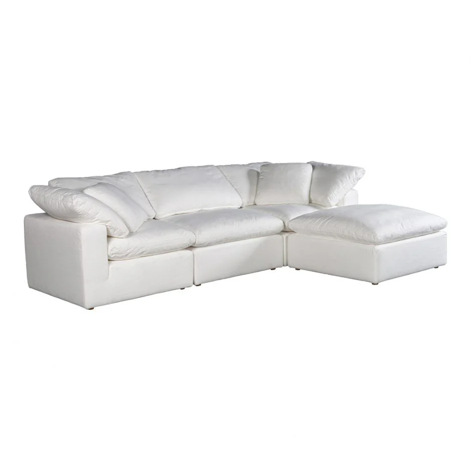 Clay Lounge Modular Sectional Cream White - Image 3