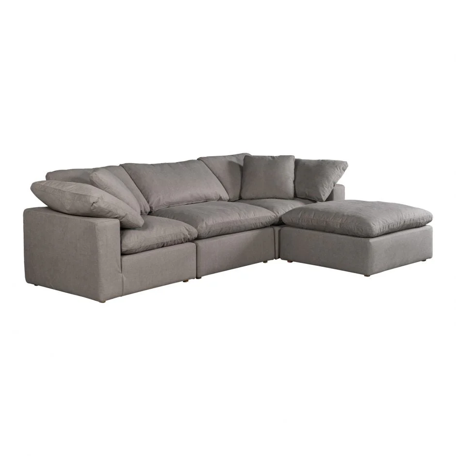 Clay Lounge Modular Sectional Light Grey - Image 3
