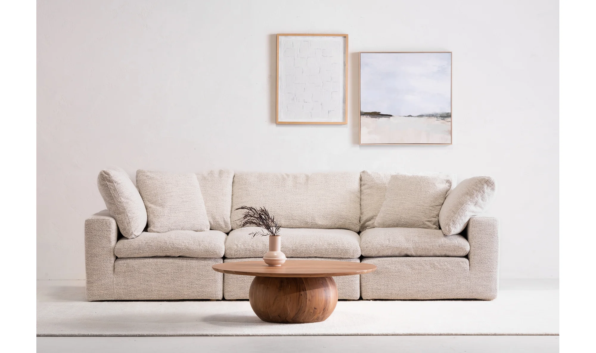 Clay Modular Sofa Coastside Sand - Image 8