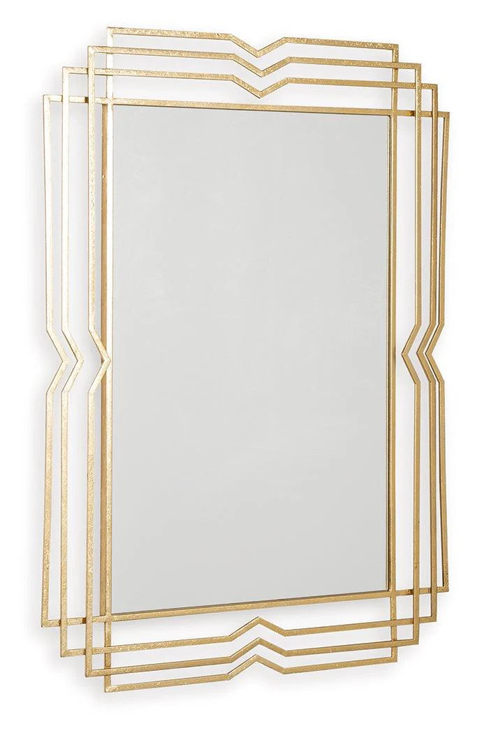 Claybrook Gold Finish Accent Mirror - Image 3