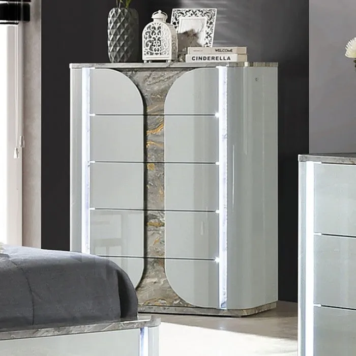 Cleburne Light Gray 5-Piece Queen Bedroom Set - Image 6
