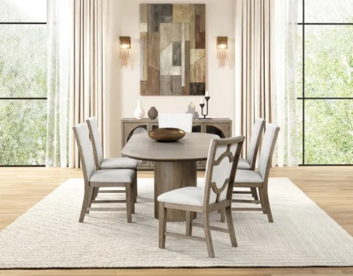 Clements Oak 9-Piece Dining Room Set - Image 2