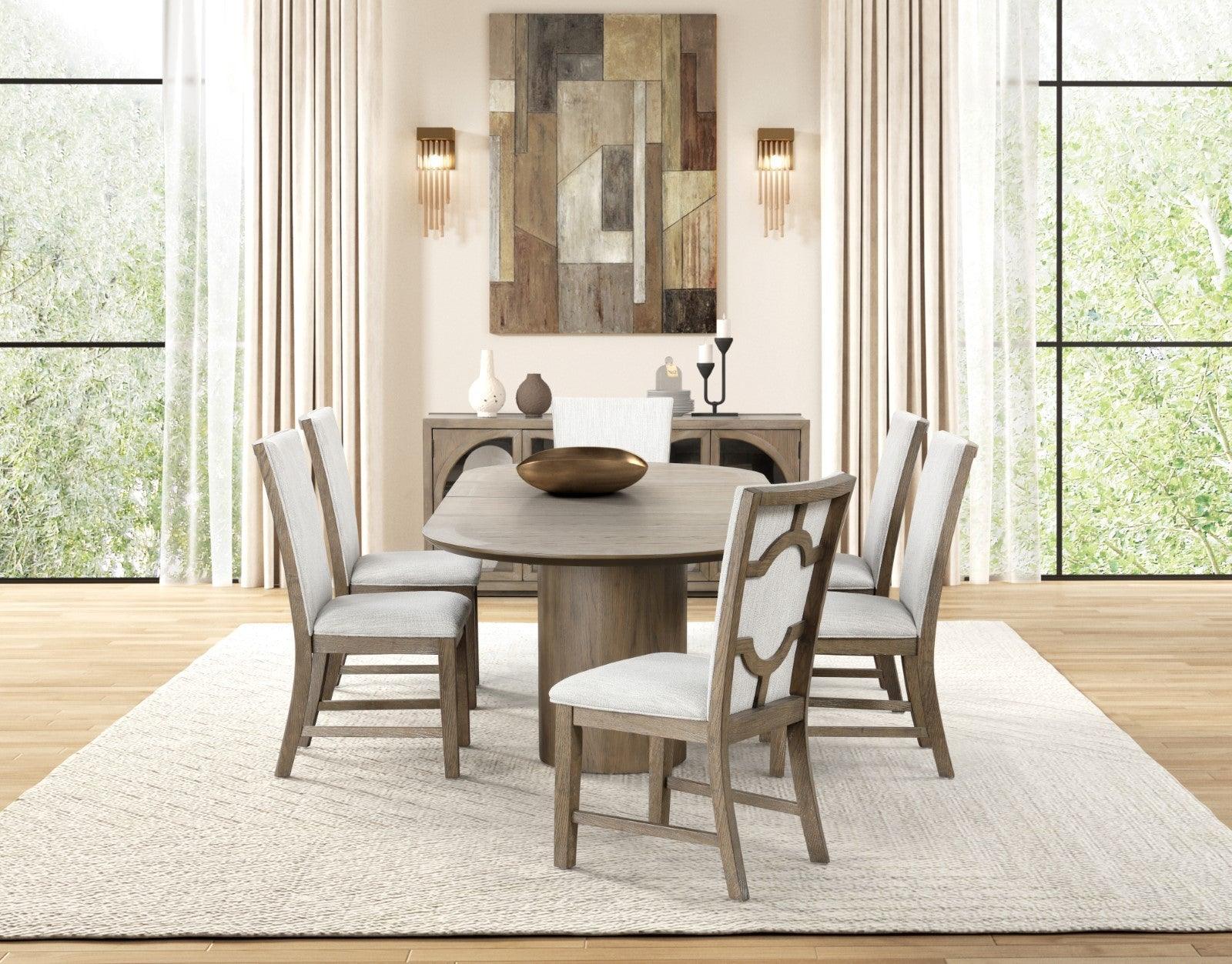 Clements Oak Uph Side Chair, Set of 2 - Image 2