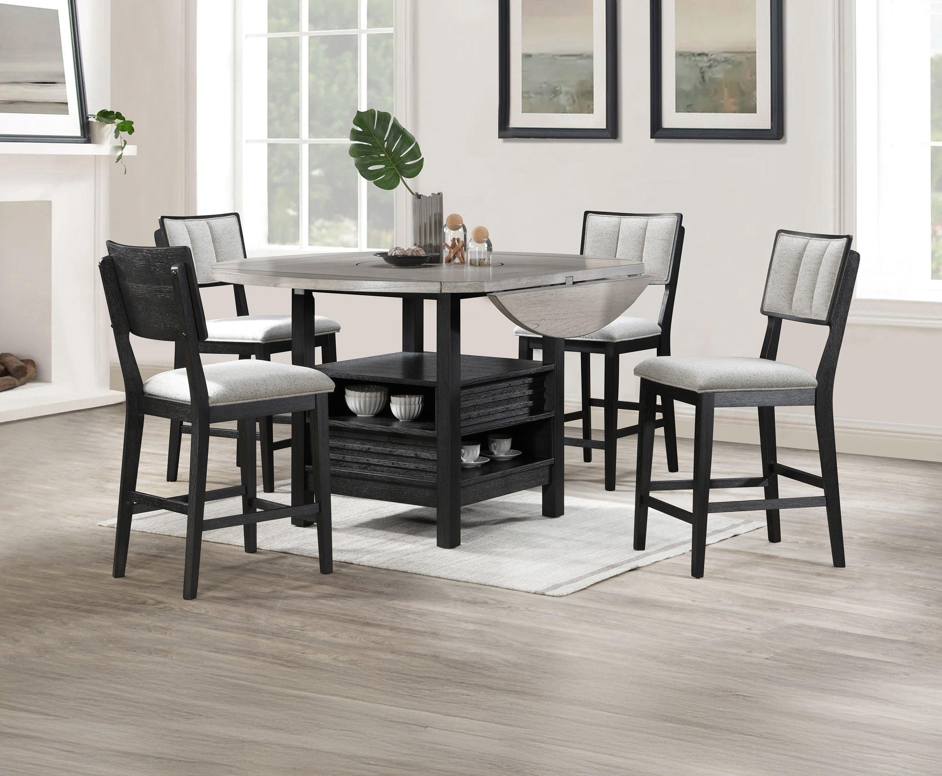 Cline Black and Gray Counter Height Dining Table - Image 3