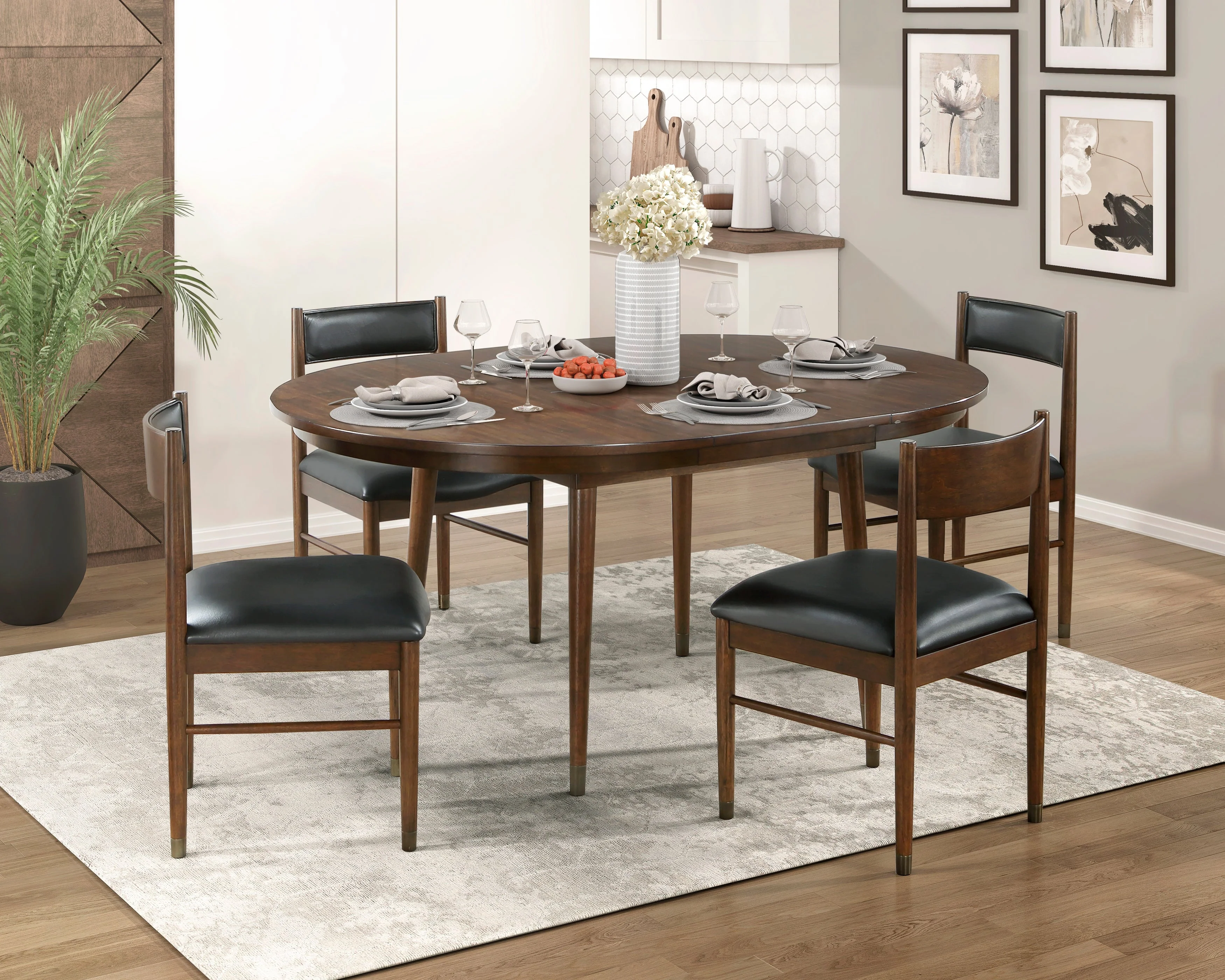 Clive Cherry Dining Side Chair, Set of 2 - Image 2