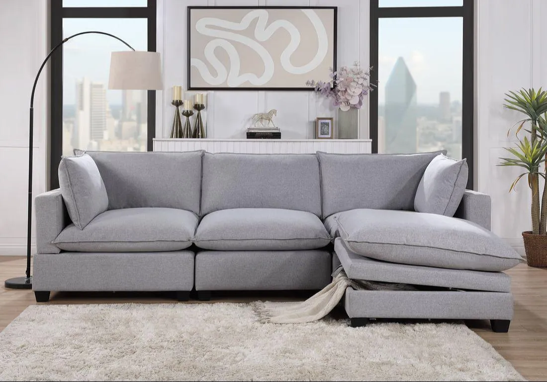 Cloud Gray Modular Sectional