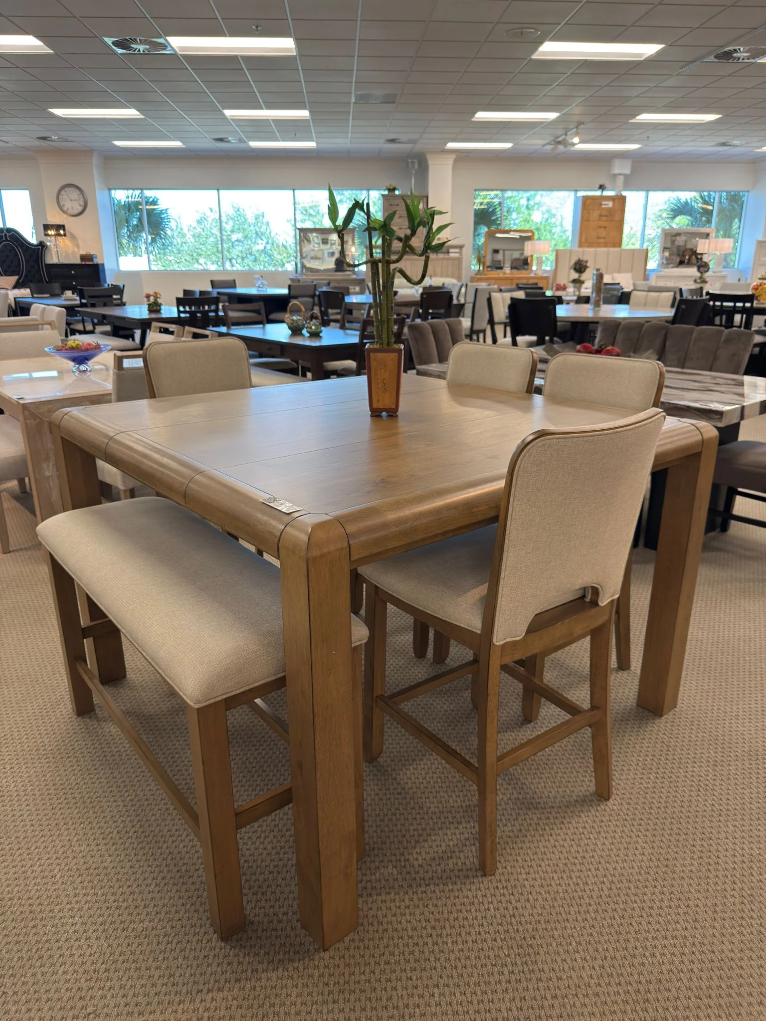 Cockrell Brown and Beige Extendable Counter Height Set - Image 16