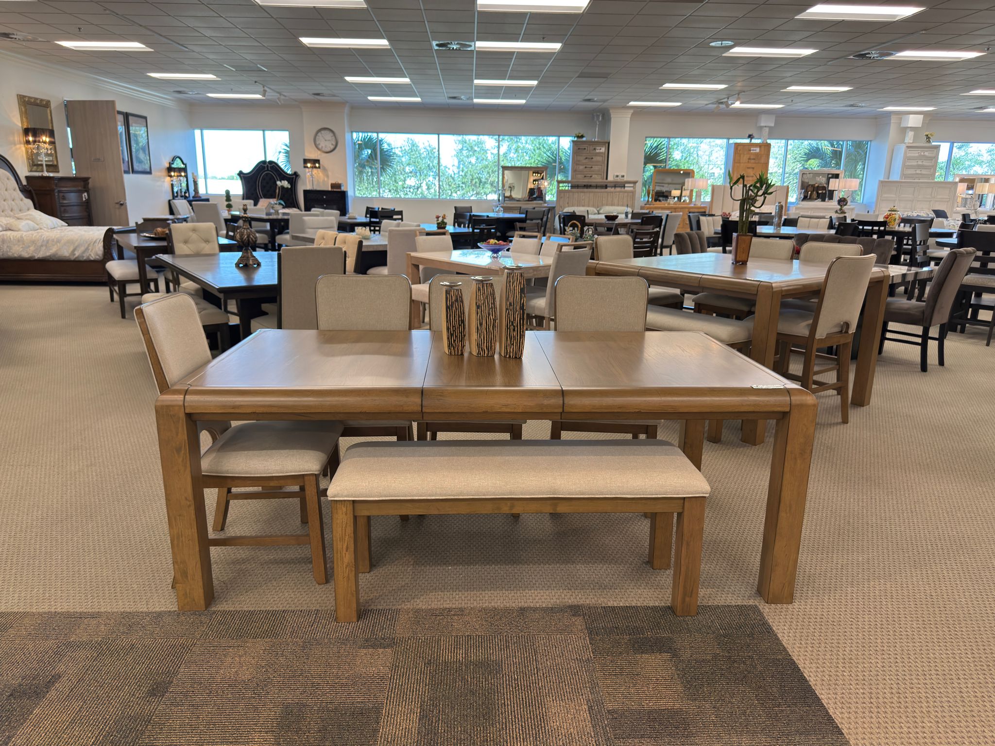 Cockrell Brown and Beige Extendable Counter Height Set - Image 17