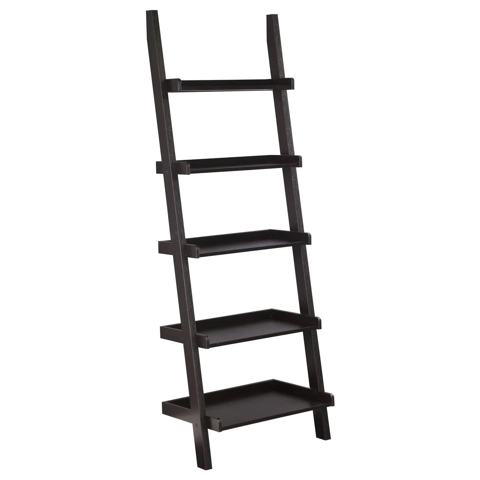 Colella Cappuccino 3-Piece Storage Ladder Bookcase Set - Image 5