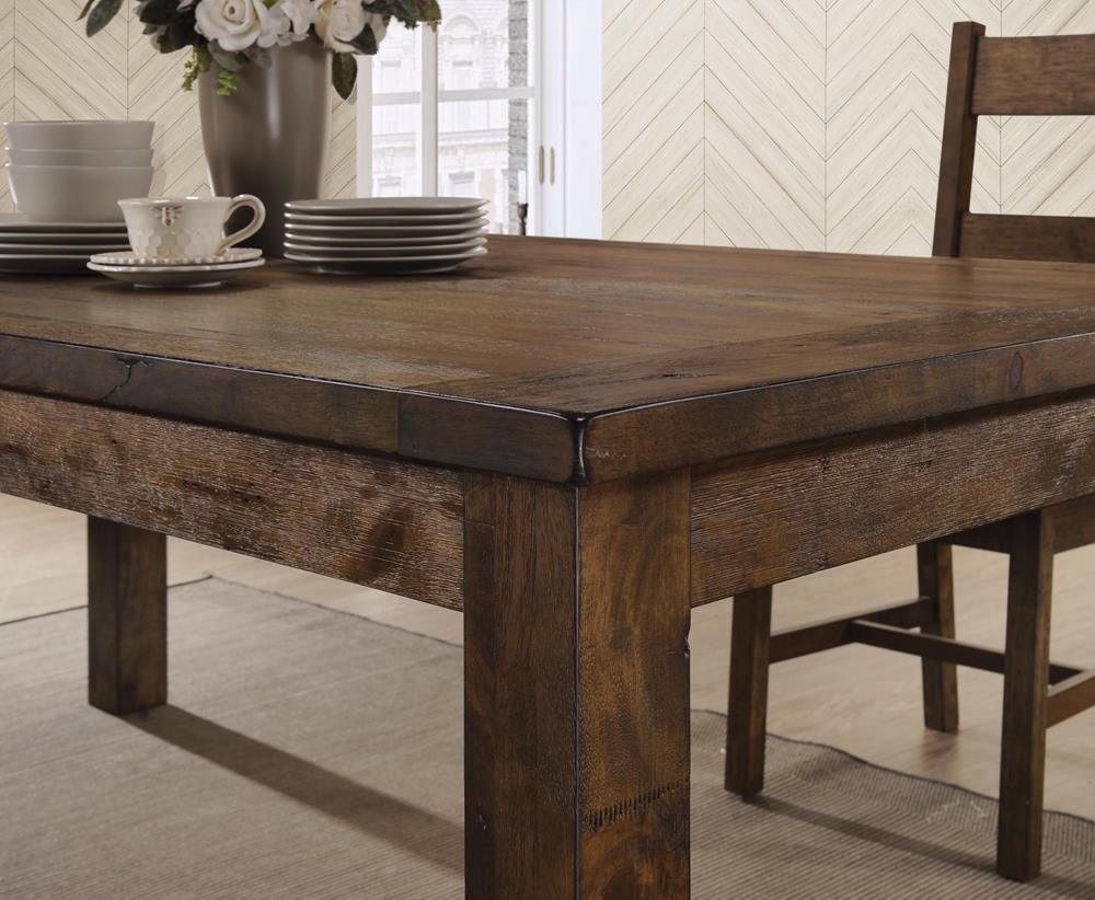 Coleman Rustic Golden Brown Rectangular Dining Table - Image 2