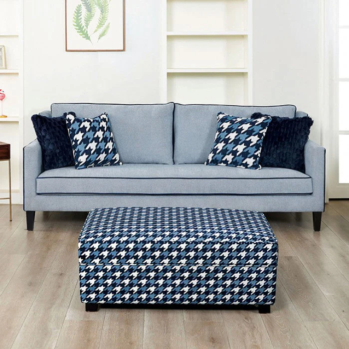 Colindale Gray/Blue Upholstery Living Room Set - Image 3