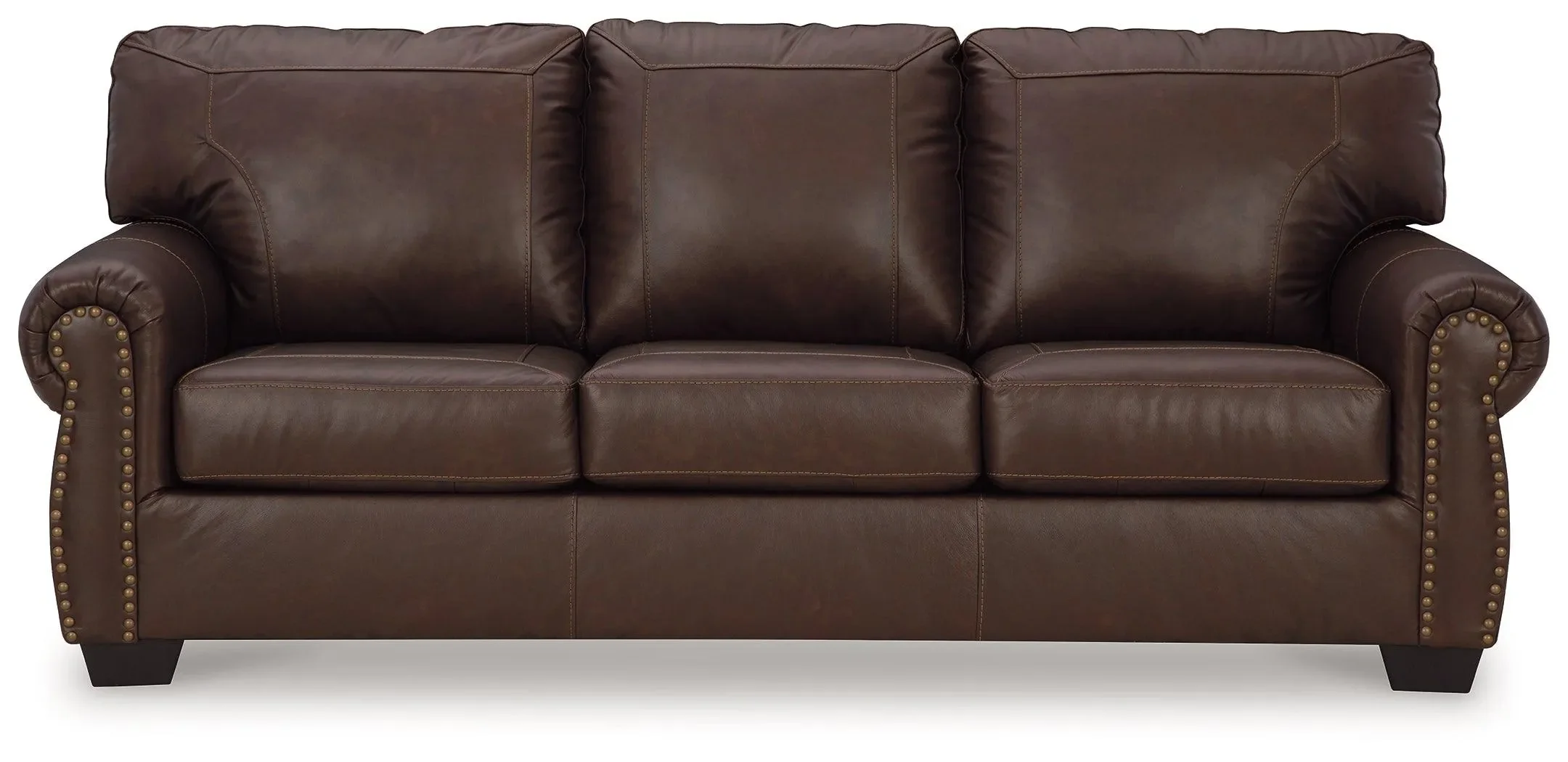Colleton Dark Brown Leather Sofa - Image 3