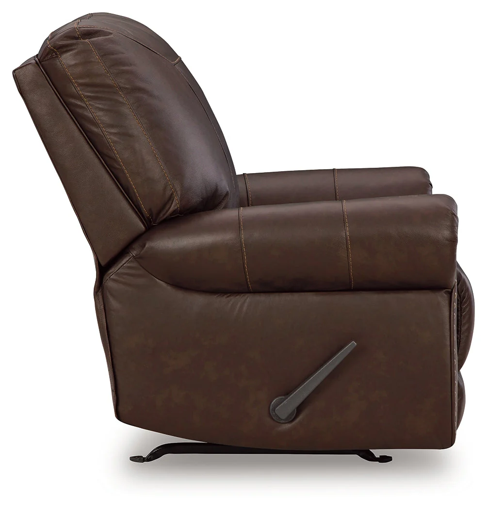 Colleton Sofa, Loveseat and Recliner in Dark Brown - Image 12