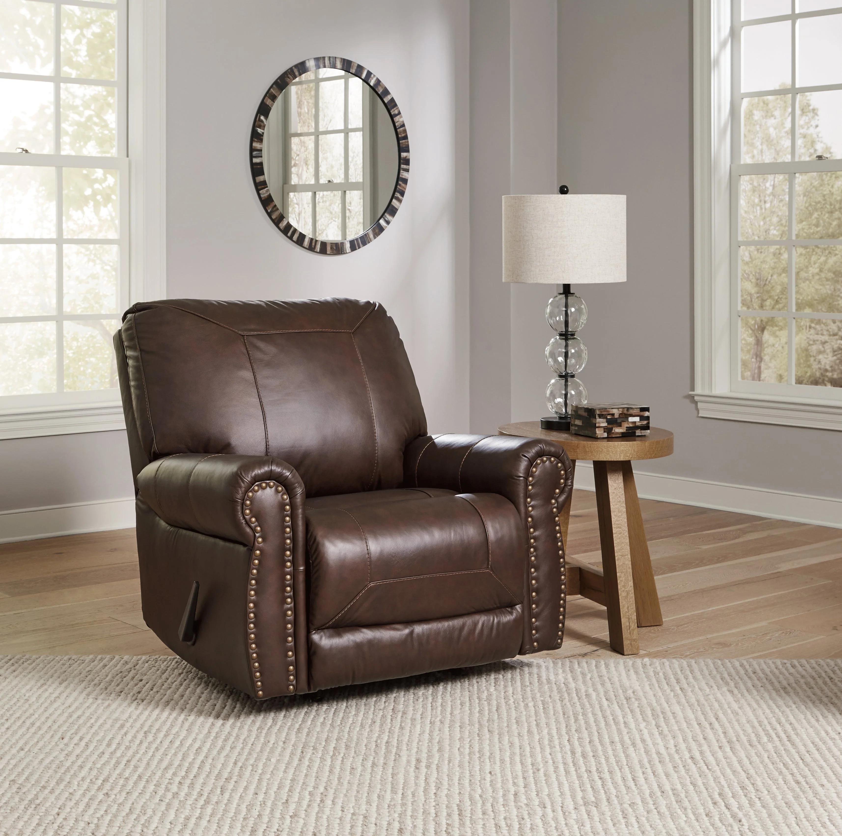 Colleton Sofa, Loveseat and Recliner in Dark Brown - Image 21