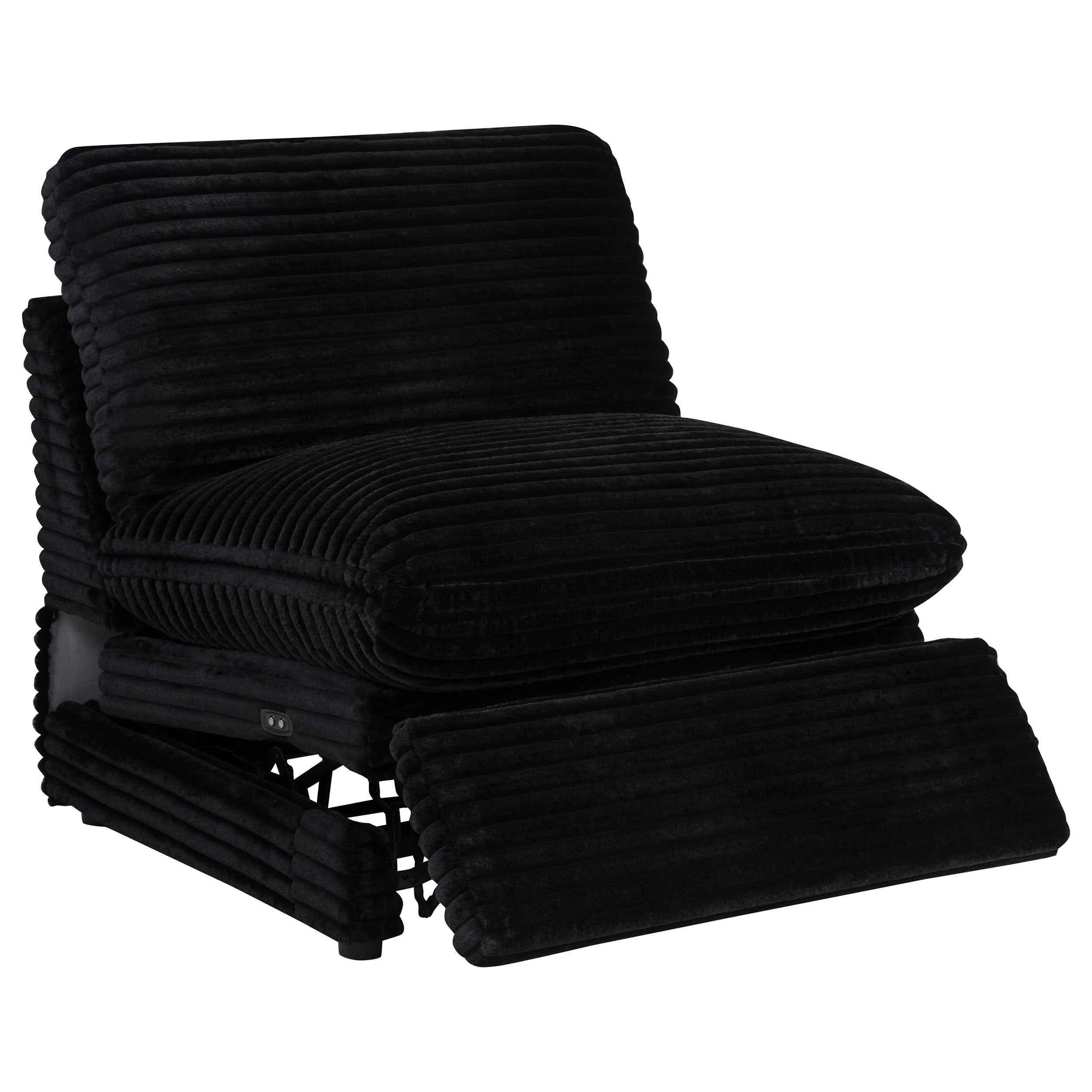 Collins Black 5-Piece Power Reclining Home Theater Seating - Image 6