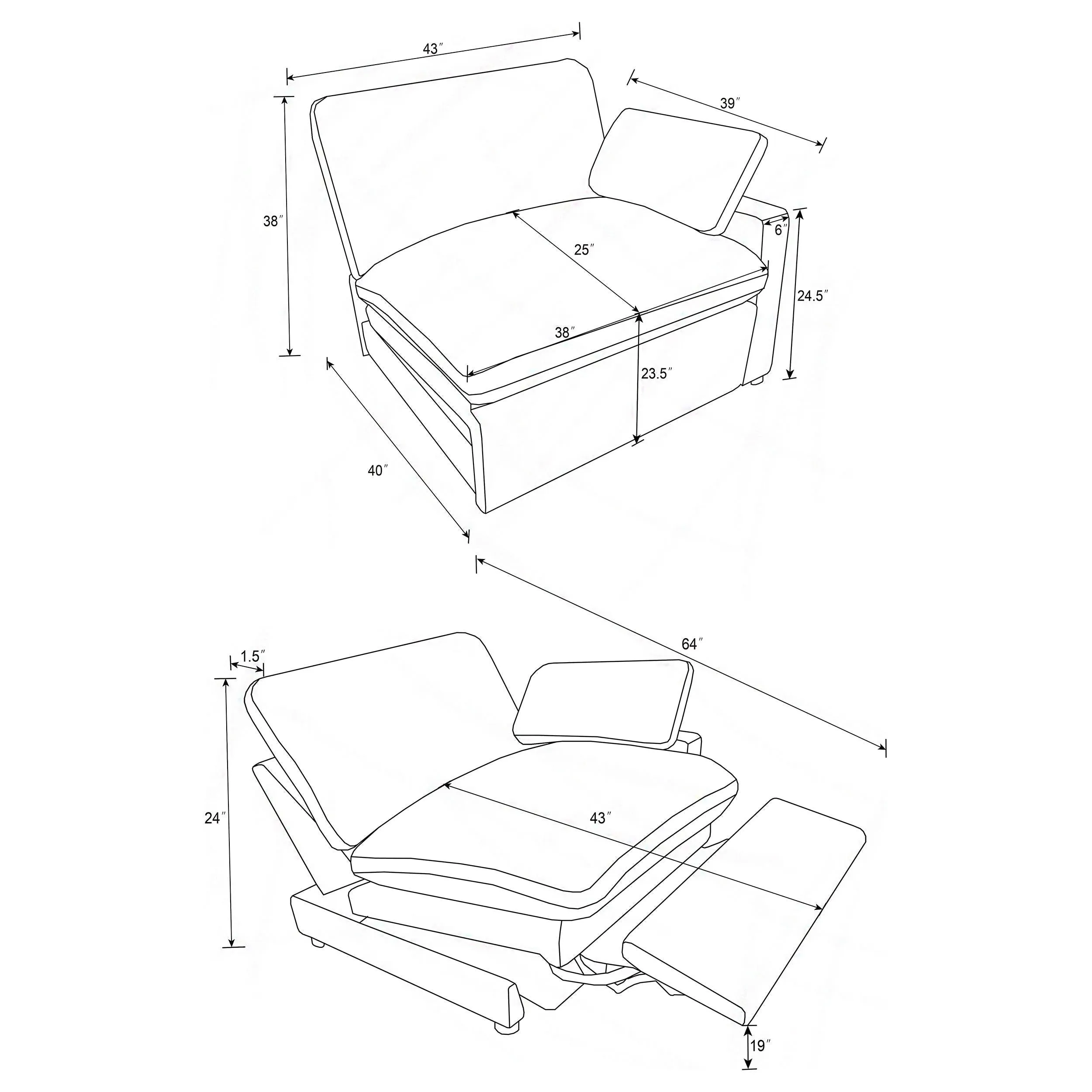 Collins Dark Gray Modular Power Reclining Sofa - Image 16