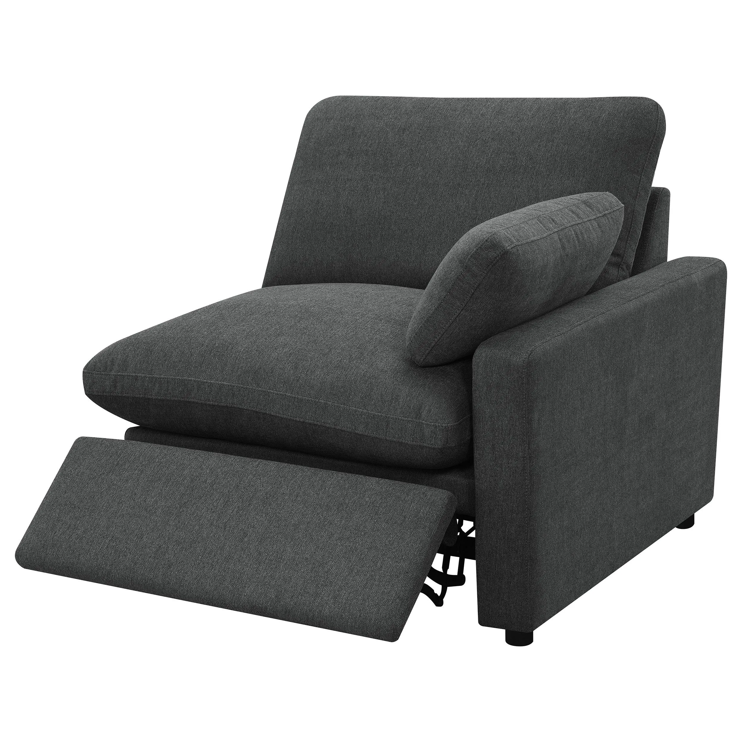 Collins Dark Grey 5-piece Modular Power Reclining Sectional - Image 11