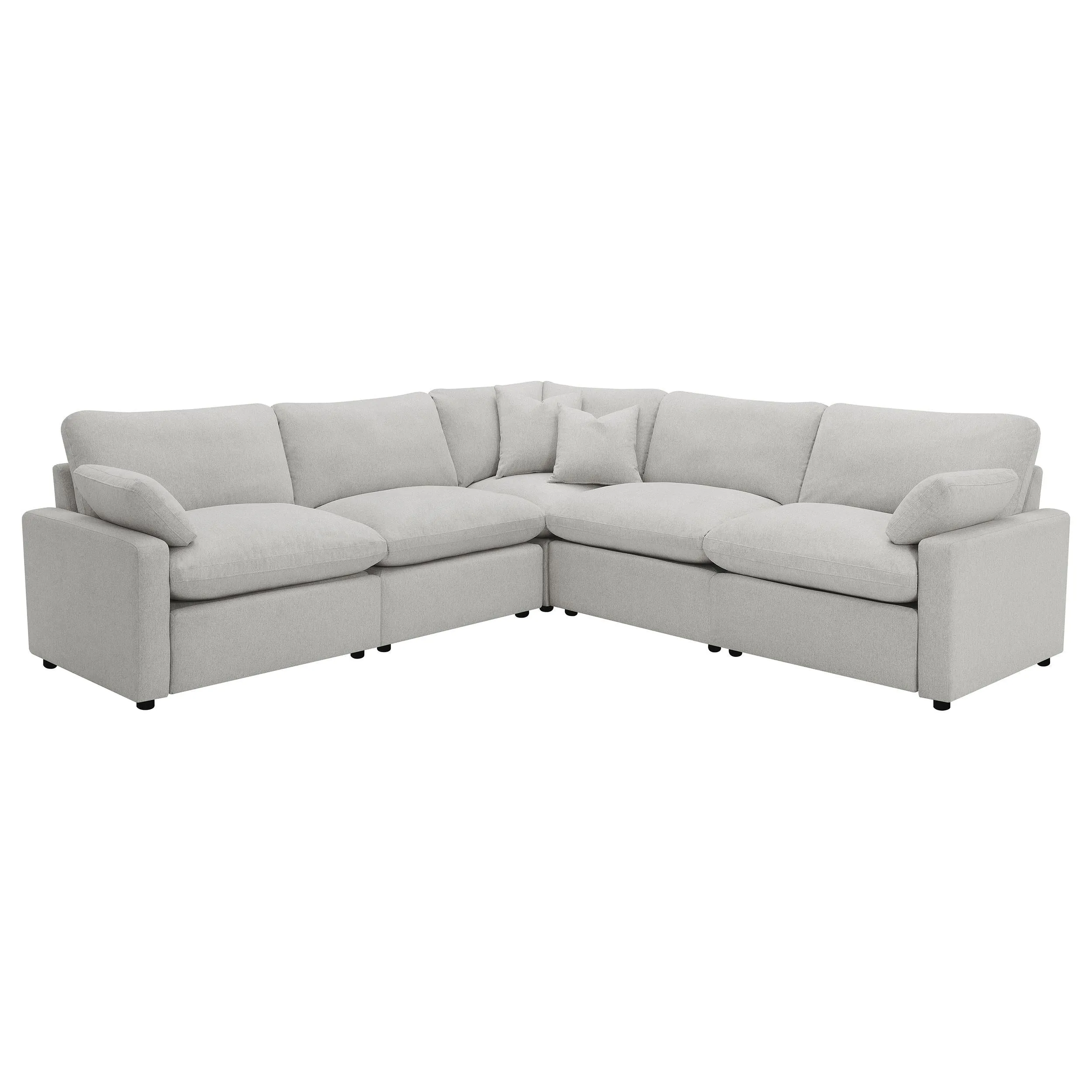Collins Gray 5-Piece Modular Power Reclining Sectional Sofa - Image 15