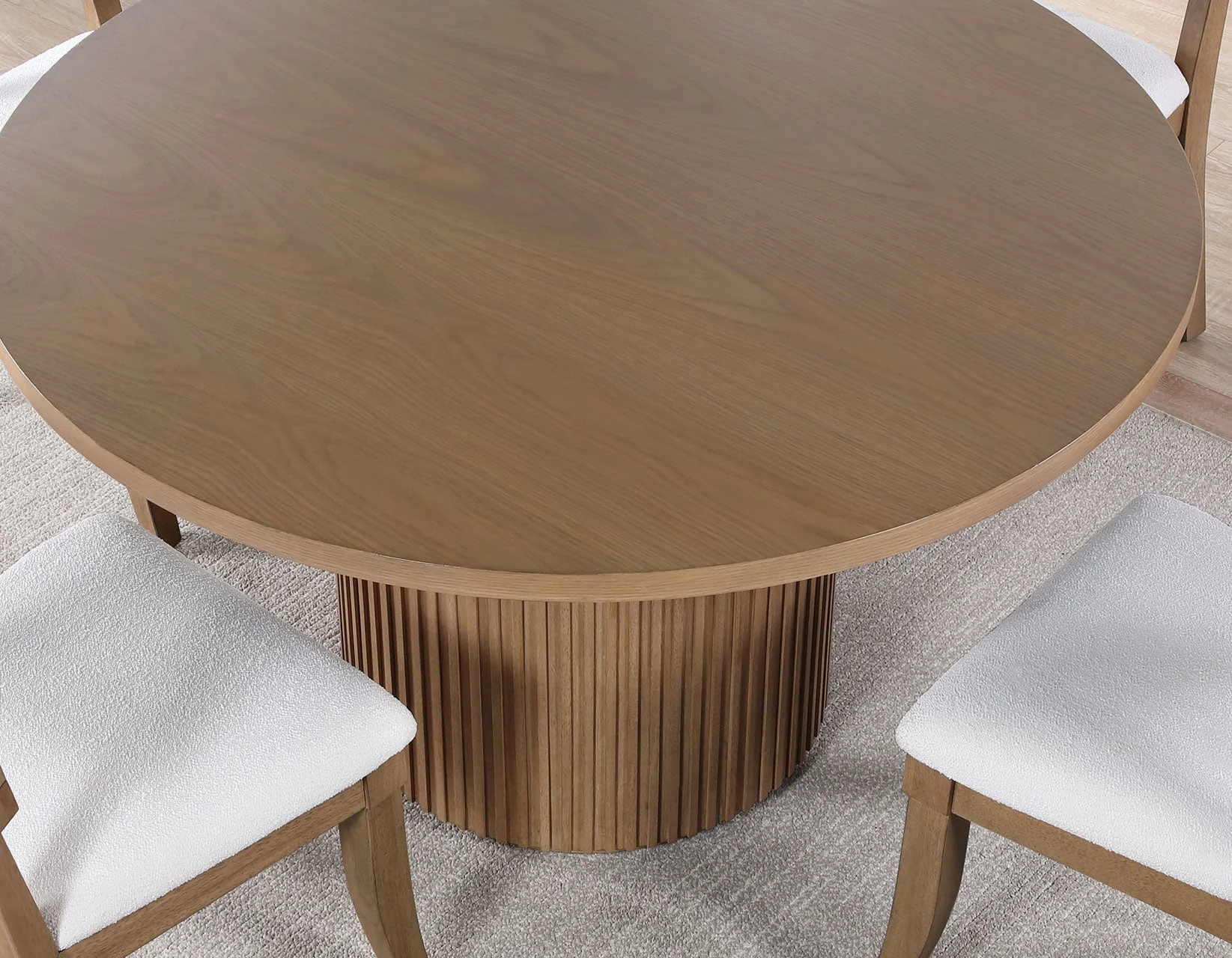 Colvin Toffee Brown Round Dining Room Set - Image 4