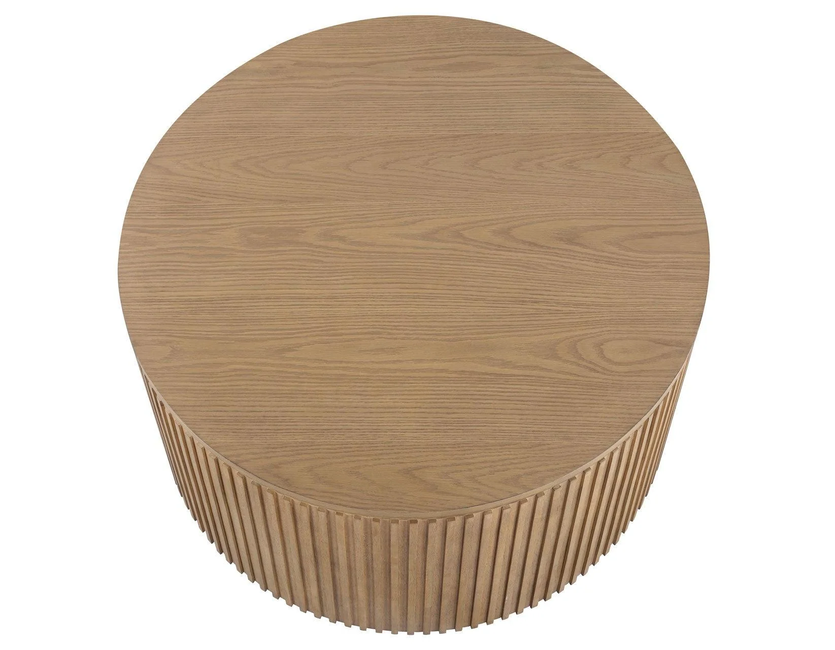 Colvin Toffee Finish 36″ Round Castered Coffee Table - Image 5