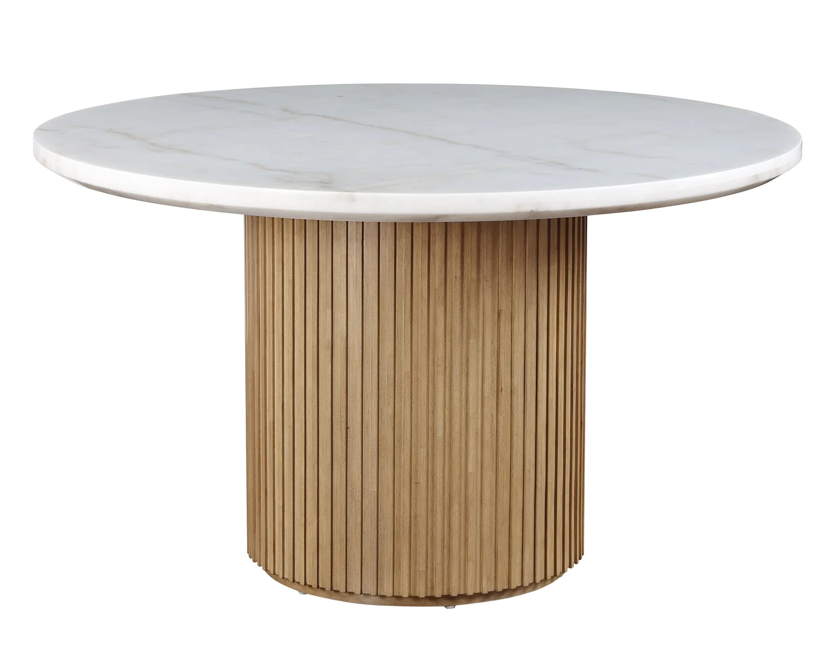 Colvin Toffee/White Round Marble Top Dining Room Set - Image 7