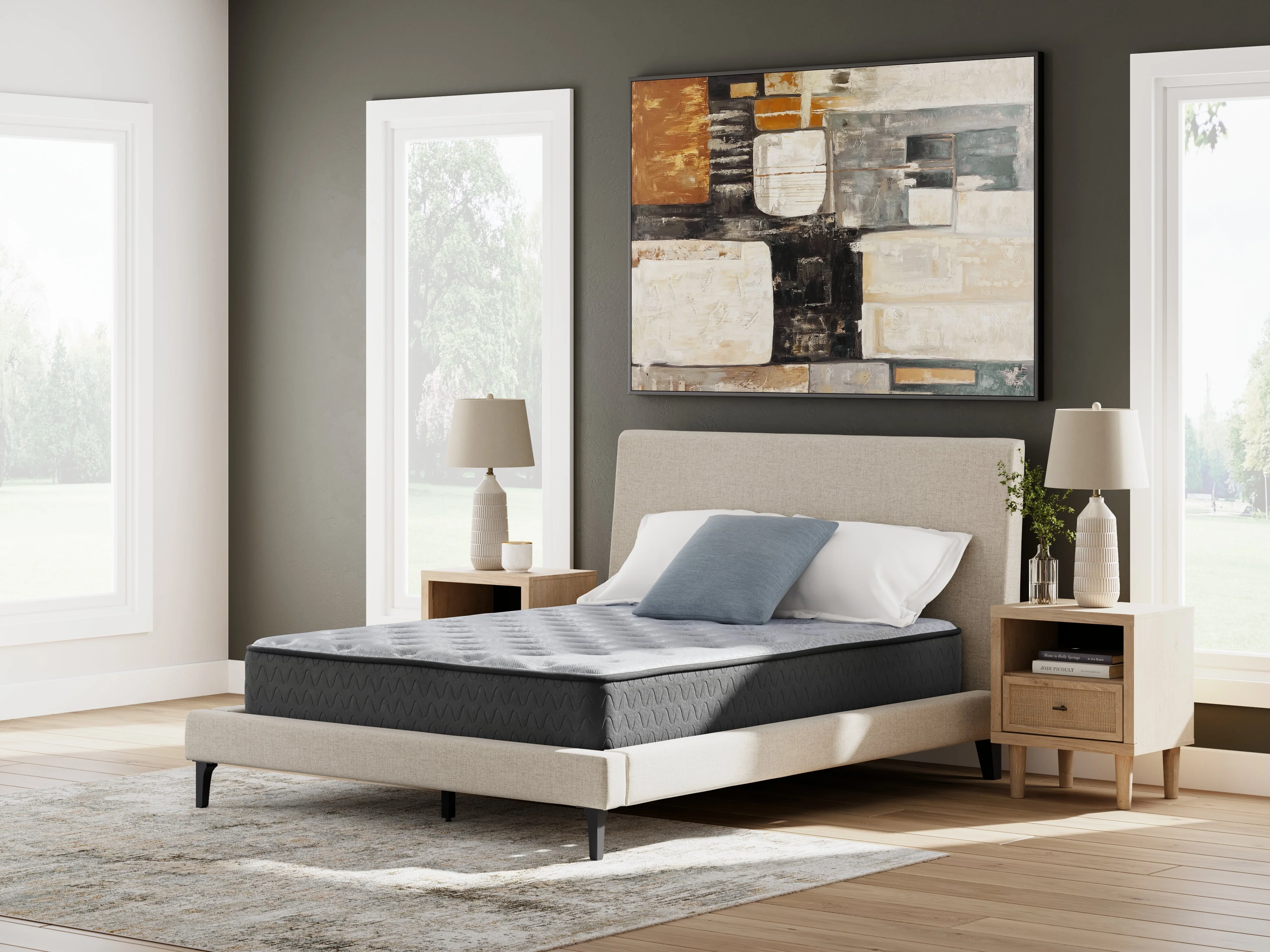Comfort Plus Gray Queen Mattress - Image 11