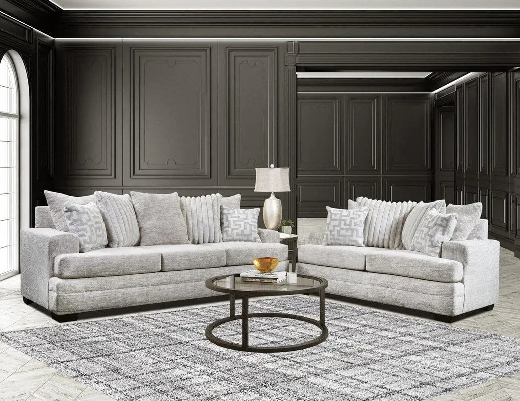 Comfort Vibe Oyster Sofa & Loveseat - Image 2