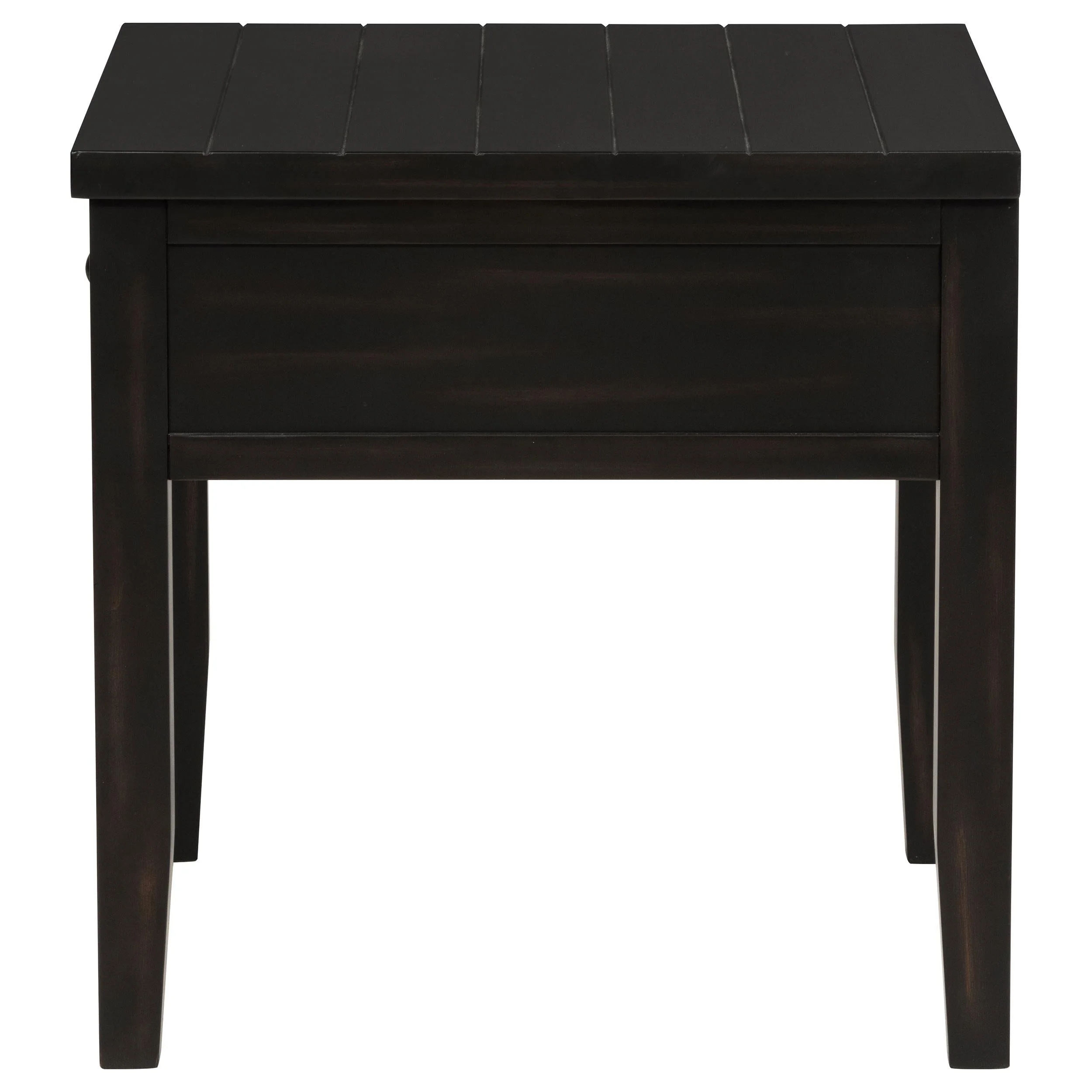 Concord Distressed Java 1-Drawer Square End Table - Image 5