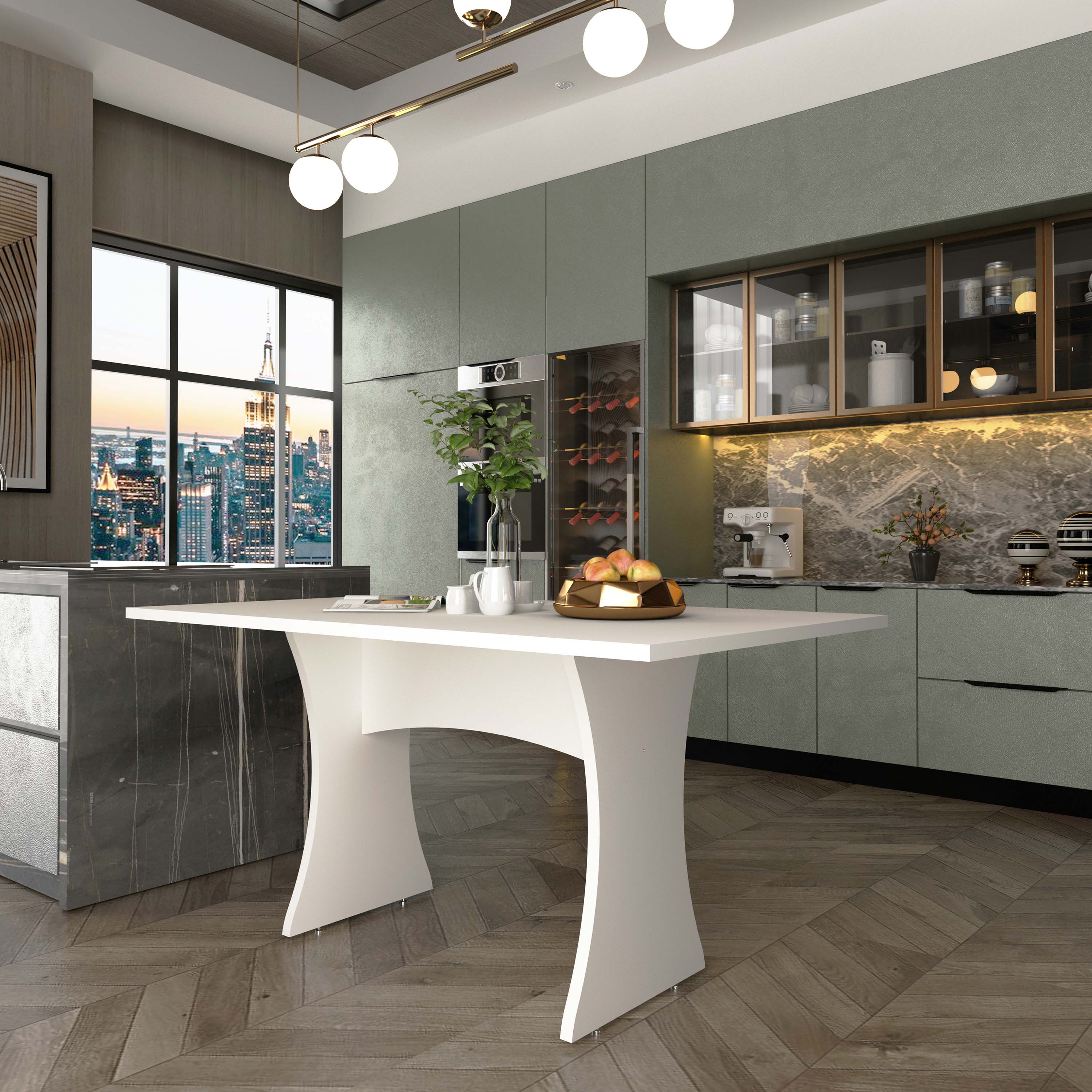 Coney Dining Table in White - Image 2