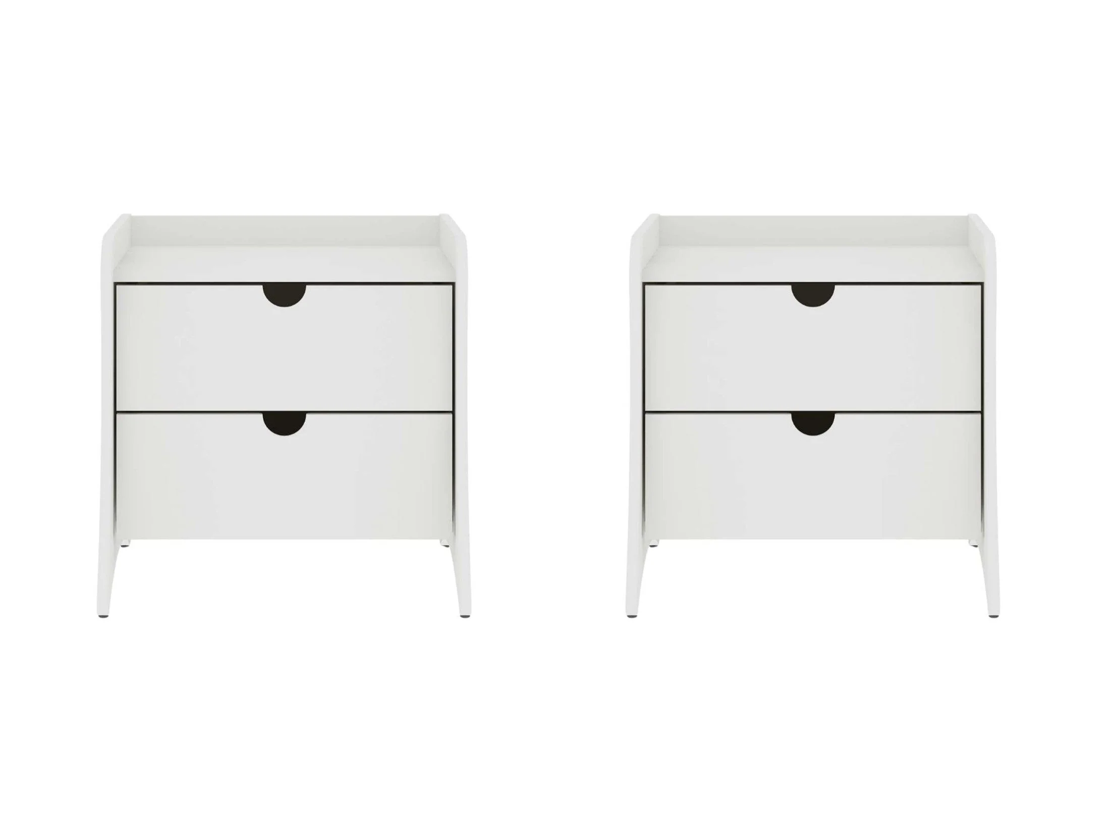 Coney Nightstand in White (set of 2)